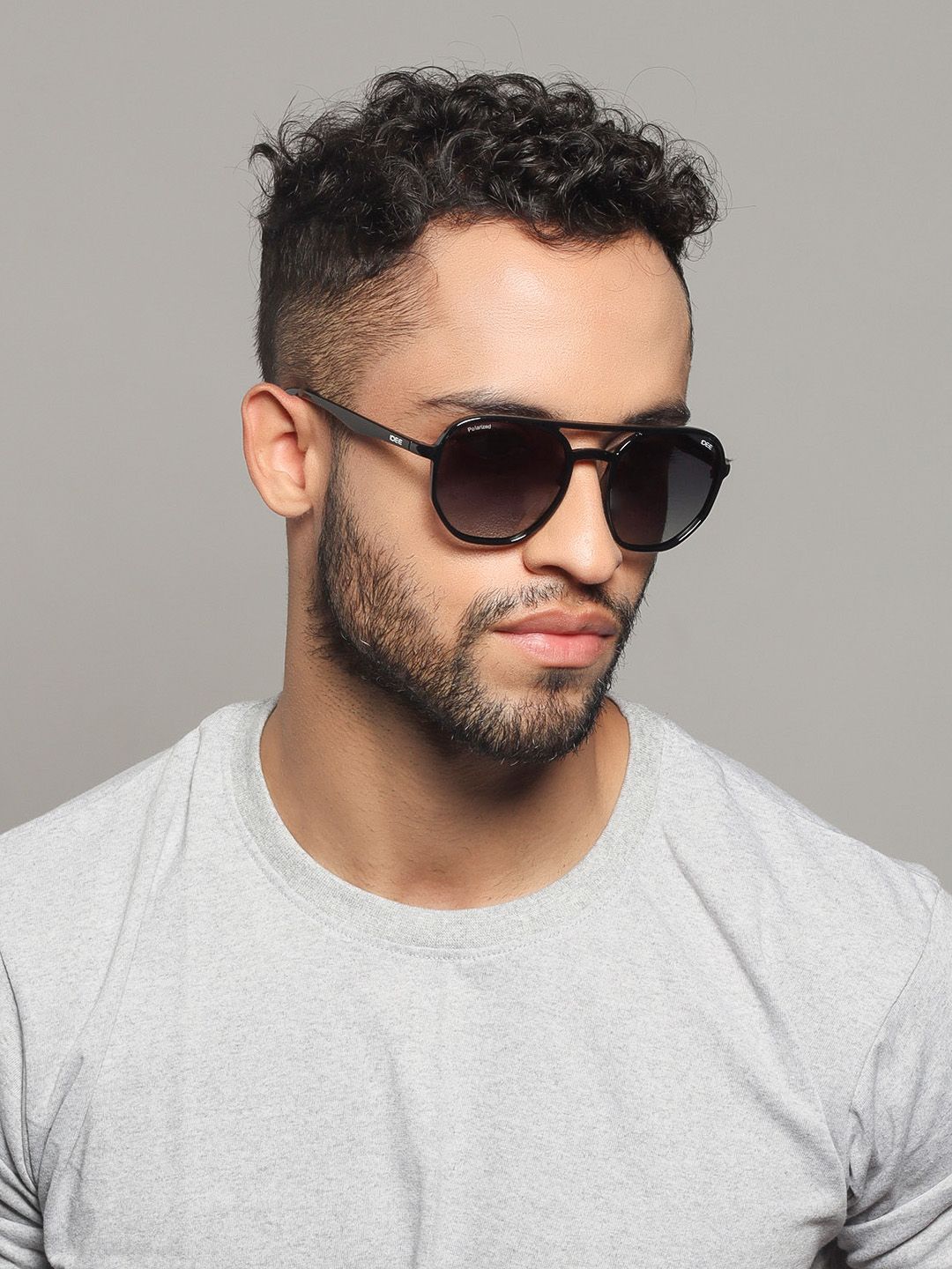 IDEE Men Square Sunglasses with UV Protected Lens IDS2952C1PSG