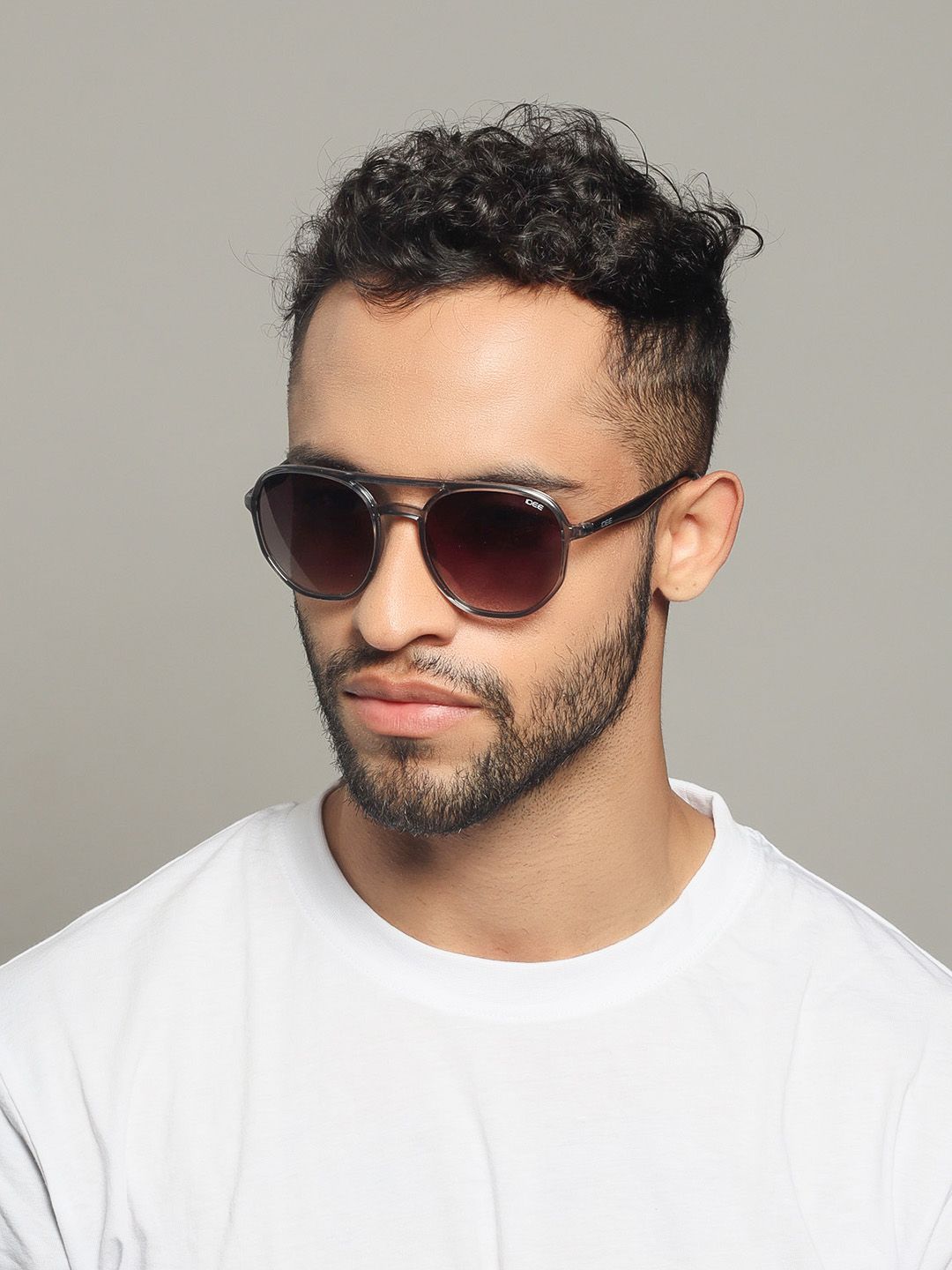 IDEE Men Aviator Sunglasses with UV Protected Lens IDS2952C5SG