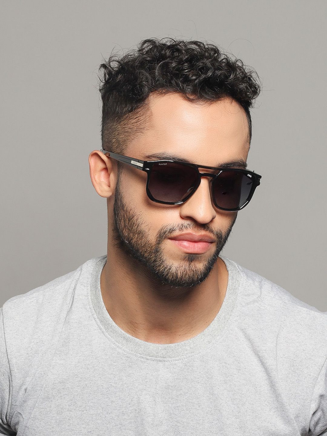 IDEE Men Square Sunglasses with UV Protected Lens IDS2953C1PSG
