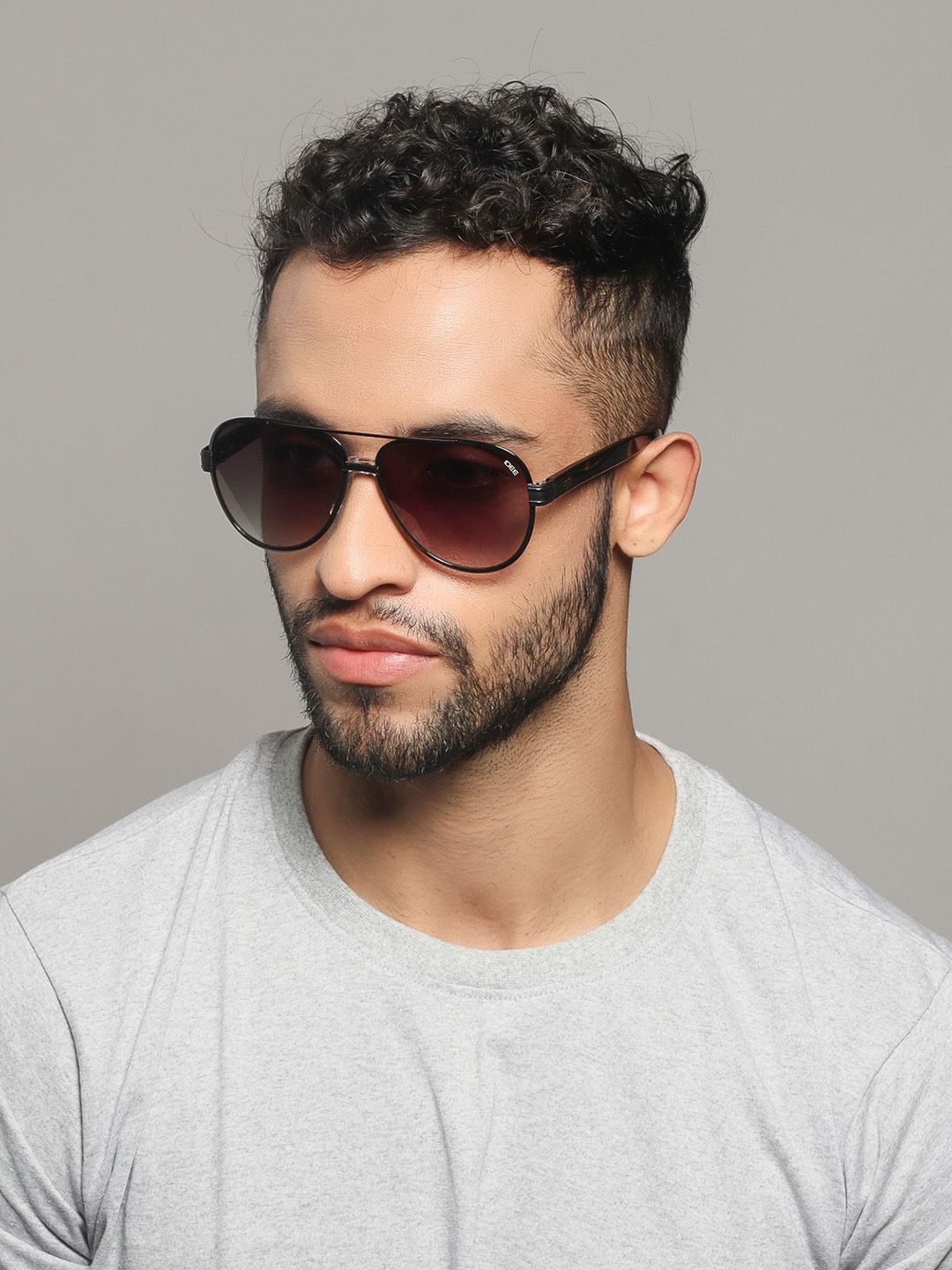 IDEE Men Aviator Sunglasses with UV Protected Lens IDS2936C3SG