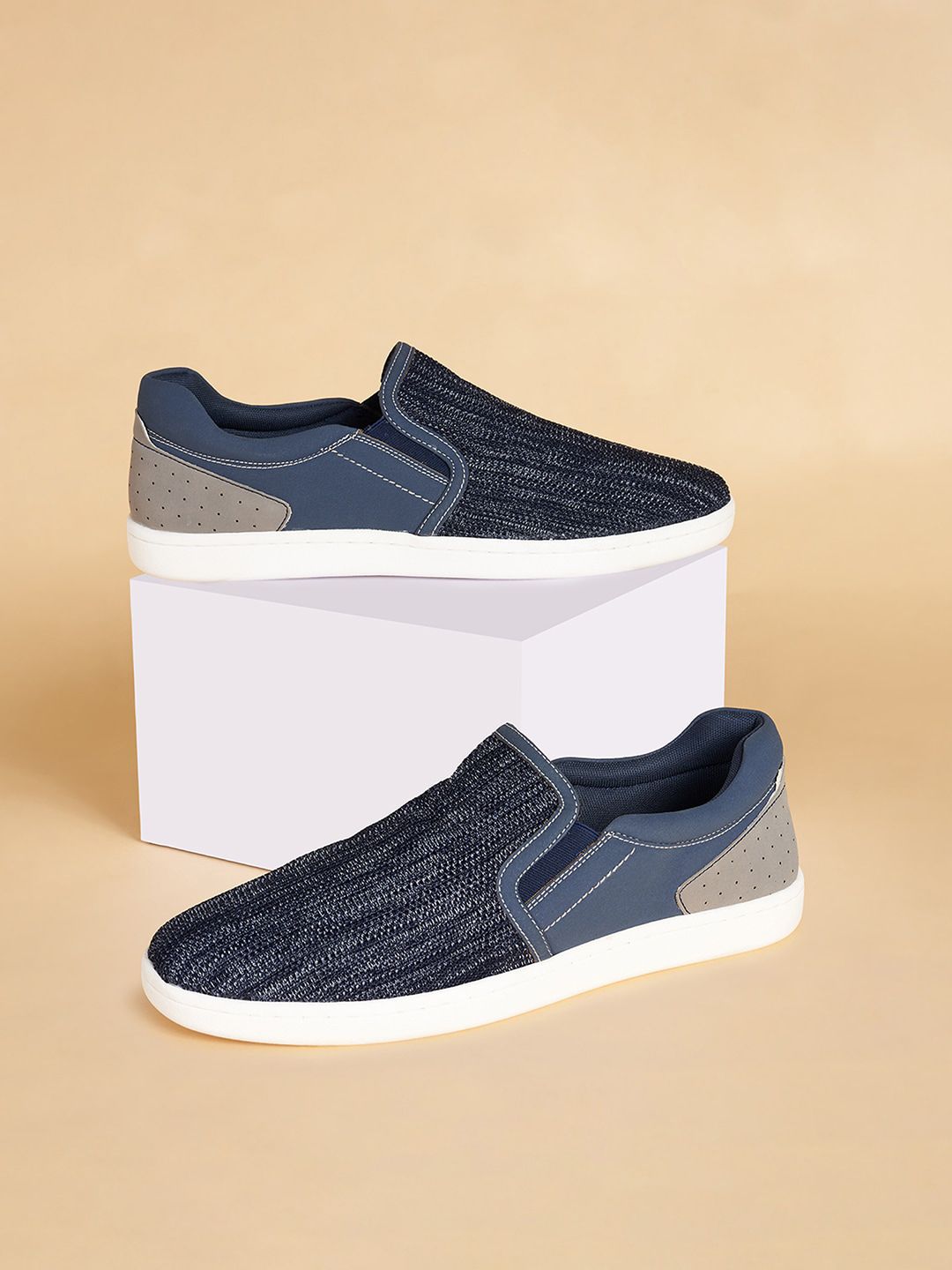 BYFORD by Pantaloons Men Textured Slip-On Sneakers