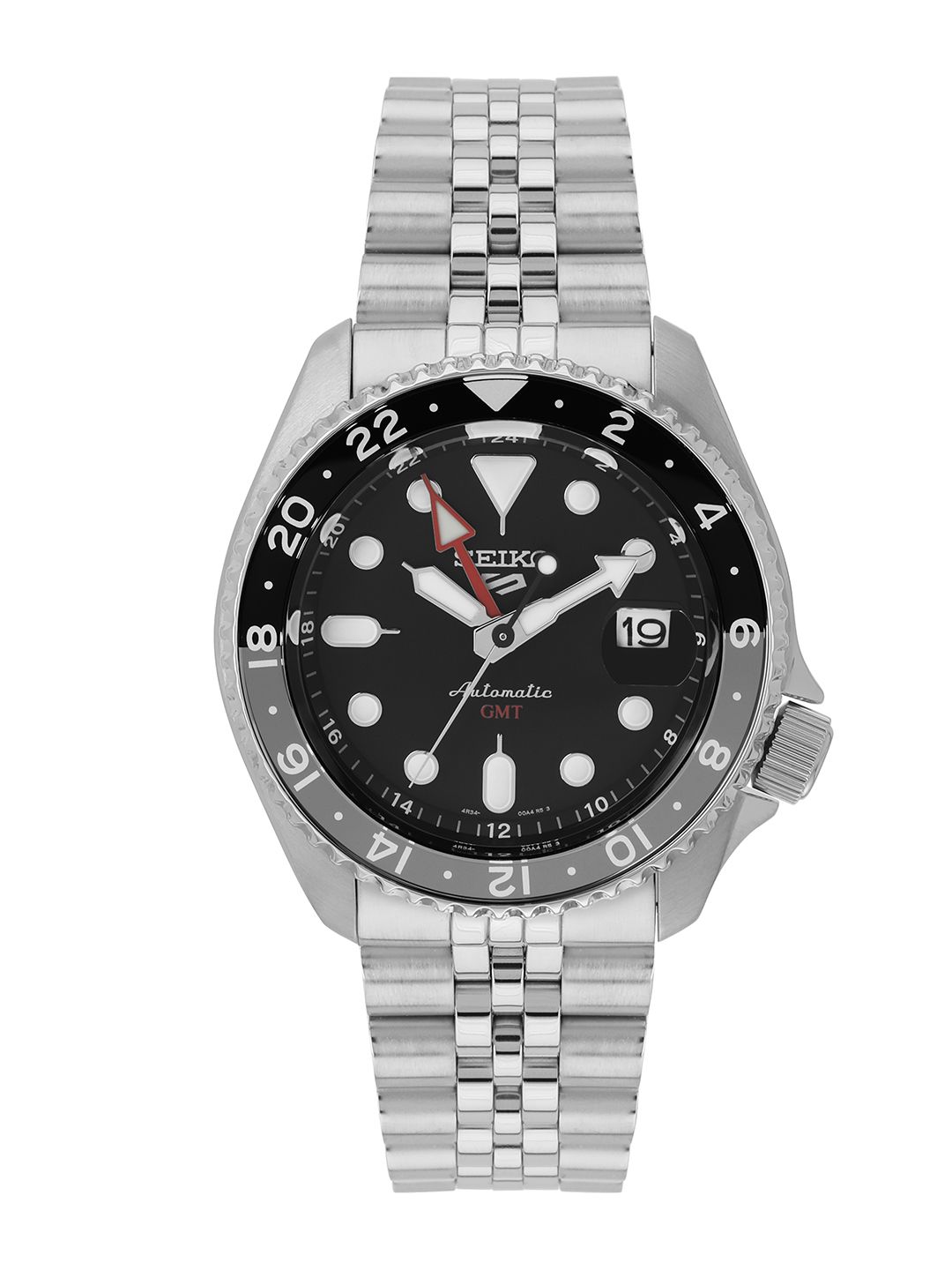 SEIKO SEIKO Men Stainless Steel Bracelet Style Straps Analogue Automatic Motion Powered Watch
