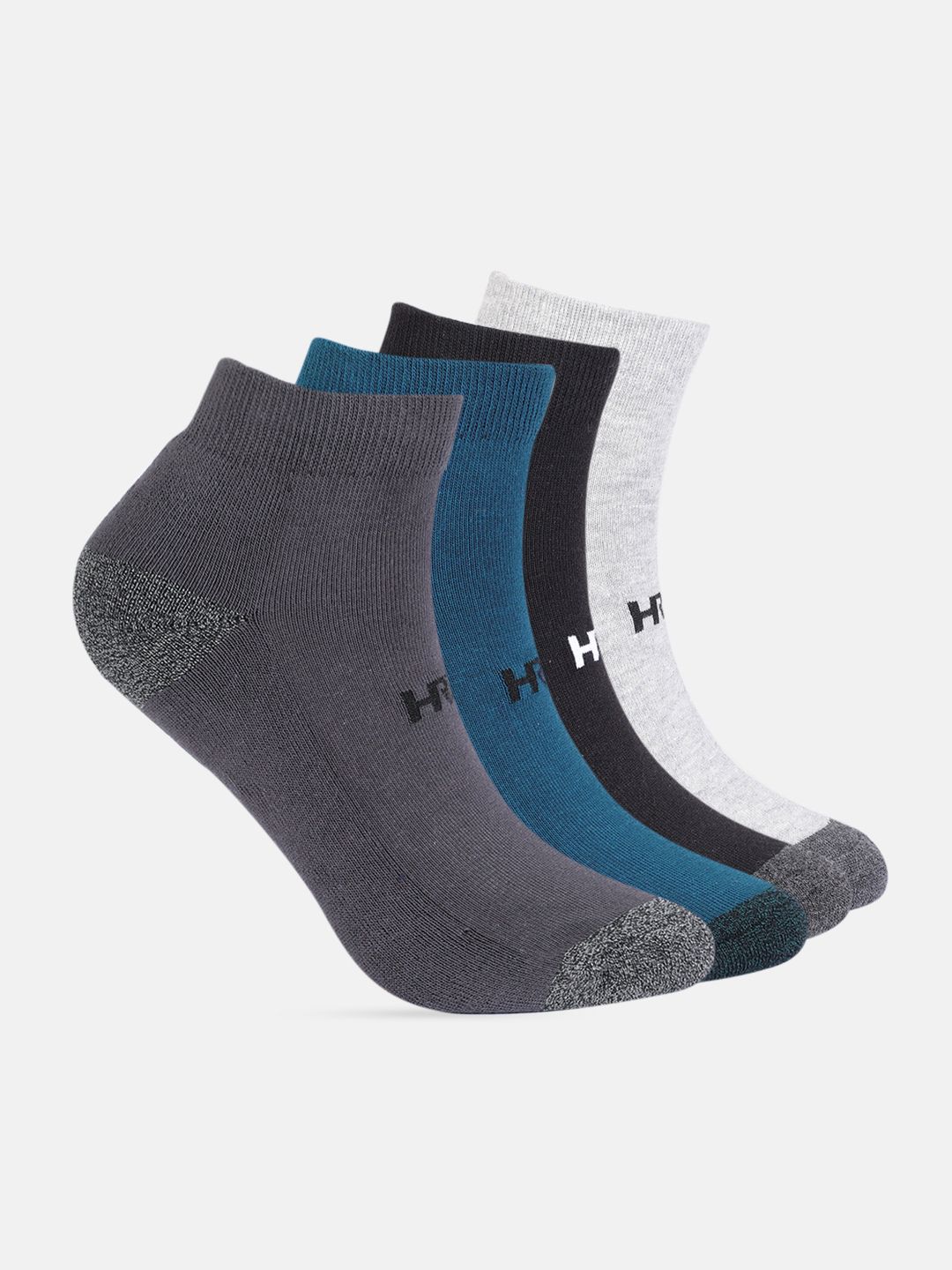 HRX by Hrithik Roshan Men Set of 4 Assorted Above Ankle Length Socks