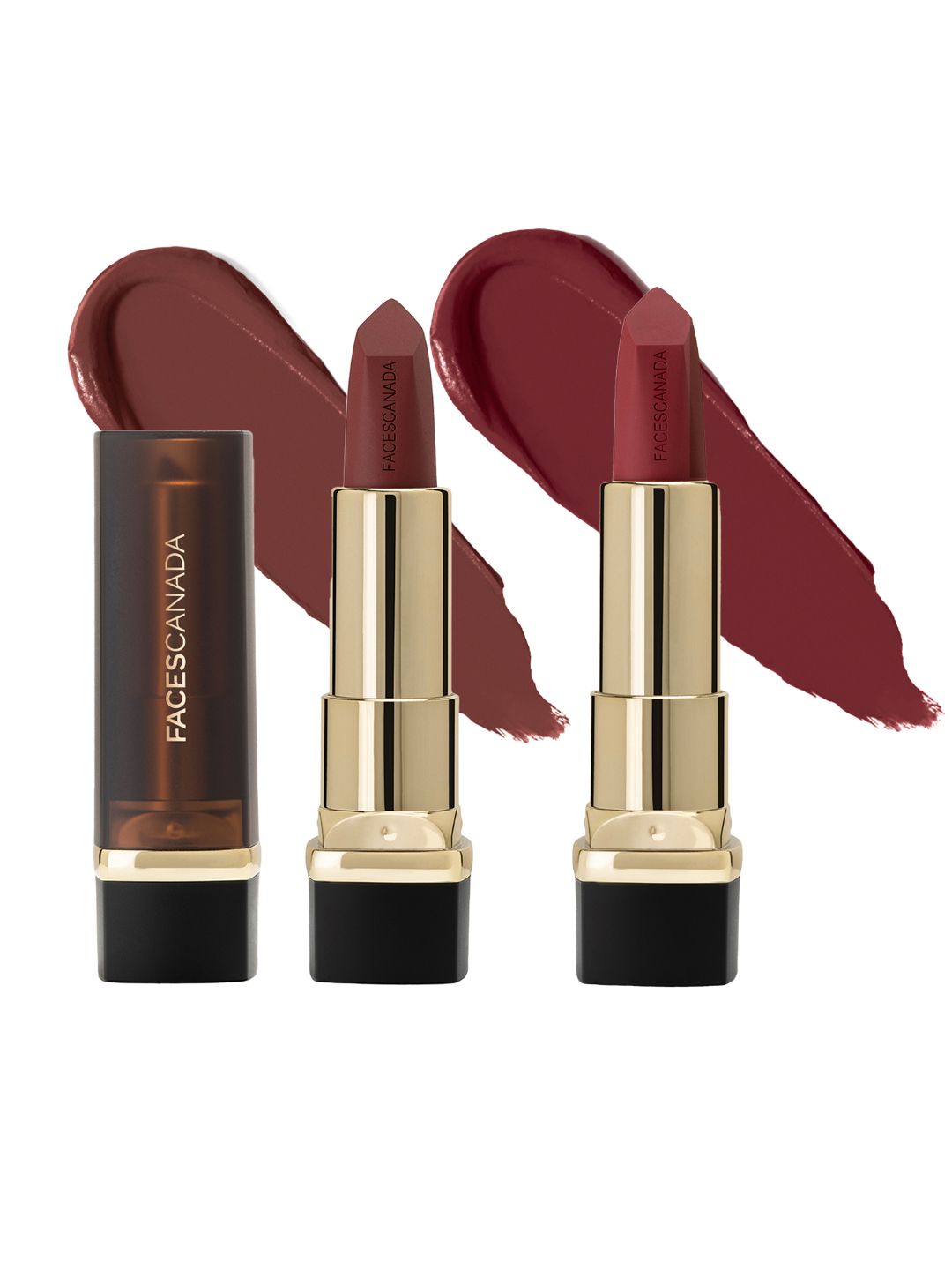 FACES CANADA Set Of 2 Comfy Matte Creme Lipstick - 4.2g Each -Raise The Roof-Not A Quitter