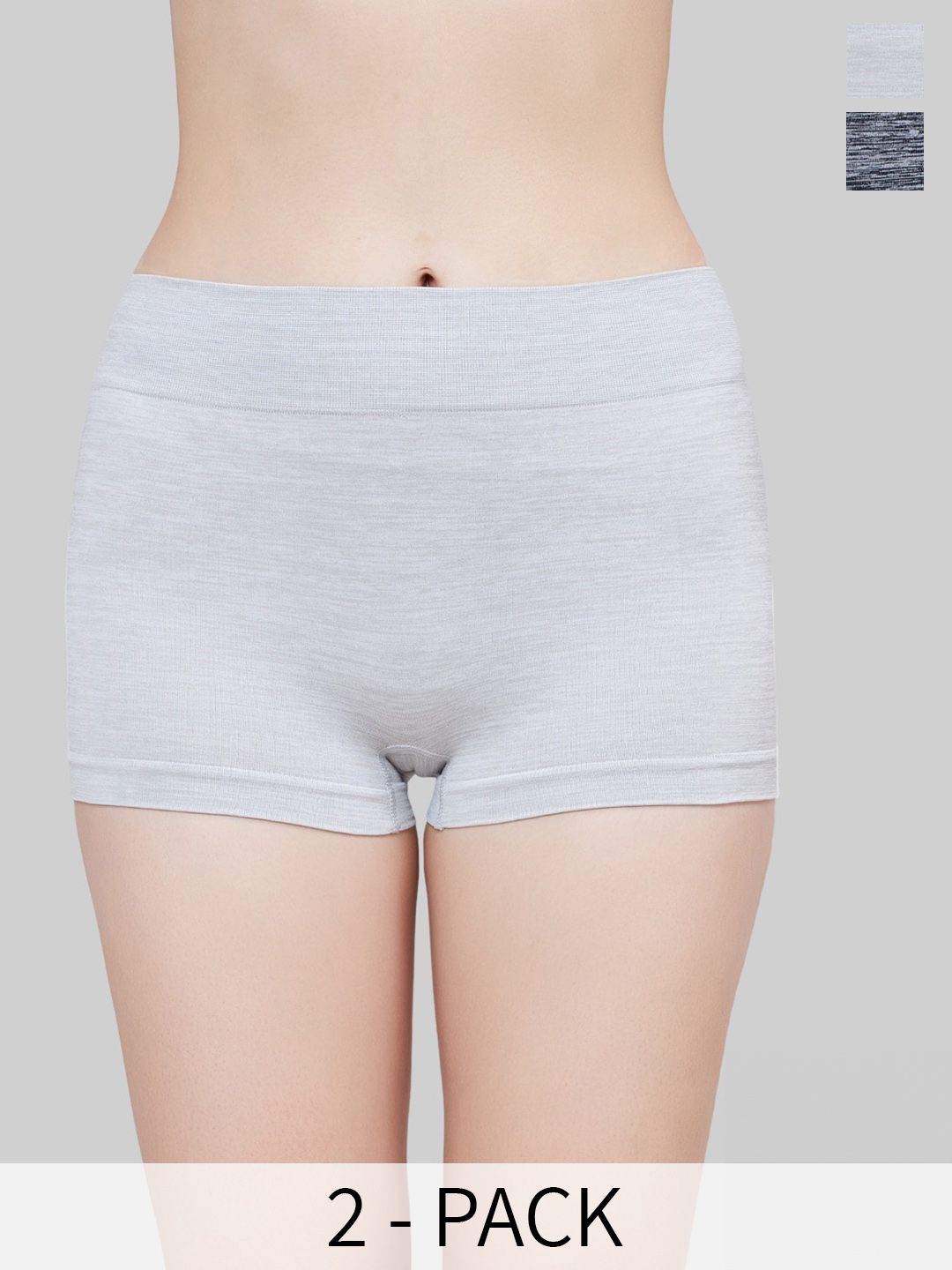 PLUMBURY Pack Of 2 Seamless Quick Dry Boy Short Briefs PLB/S40110GR/BLS