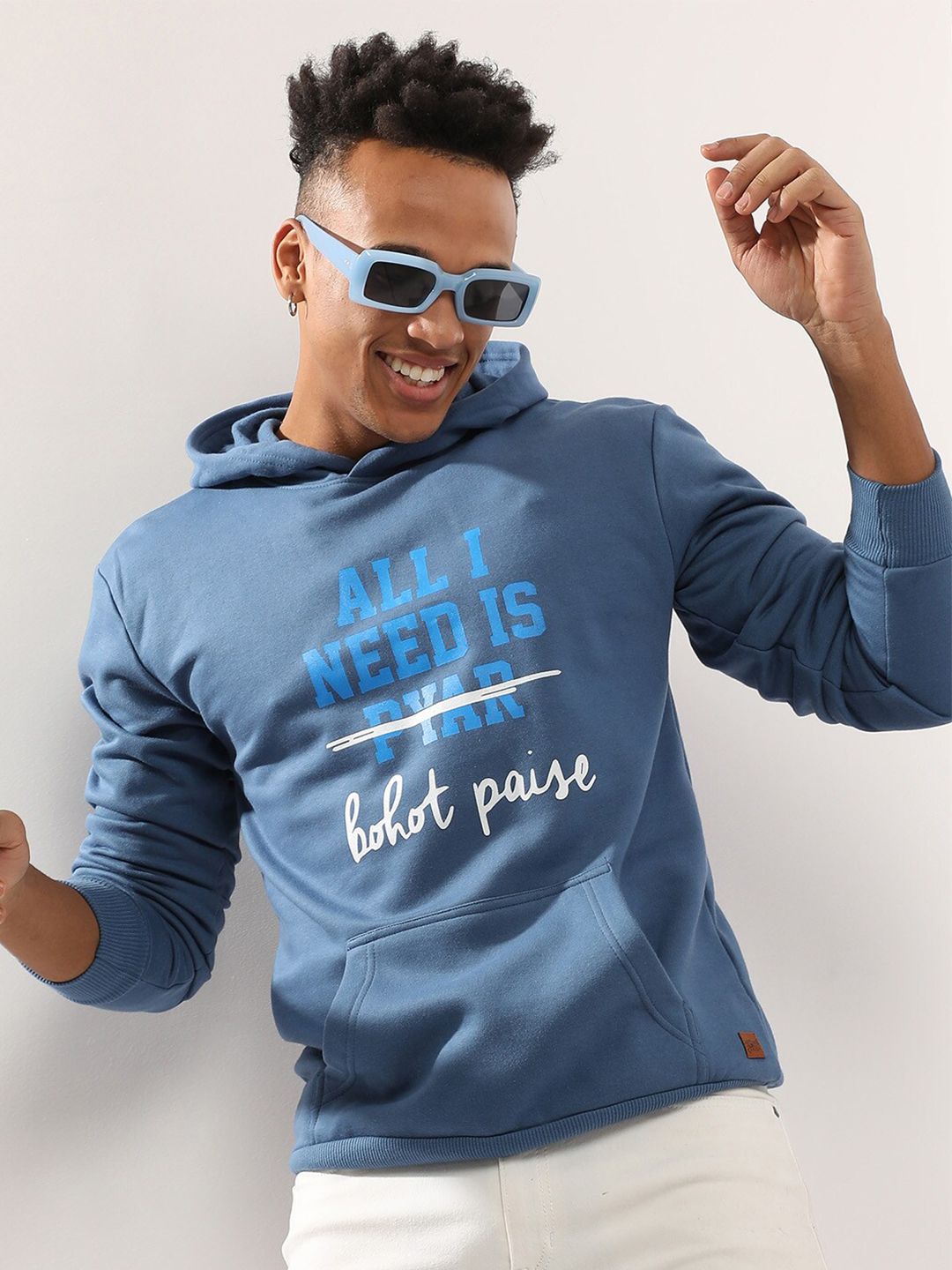 CAHOOT Typography Printed Hooded Sweatshirt