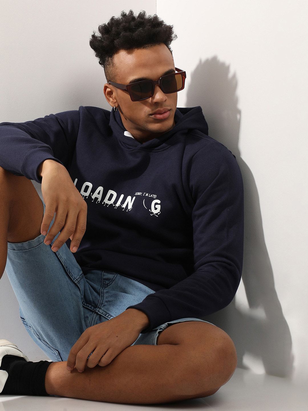 CAHOOT Printed Cotton Hooded Sweatshirt