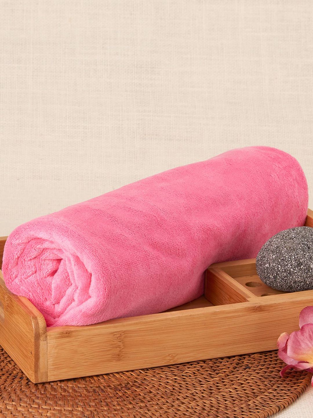 Black gold Pink 300 GSM Microfiber Quick Dry Bath Towel