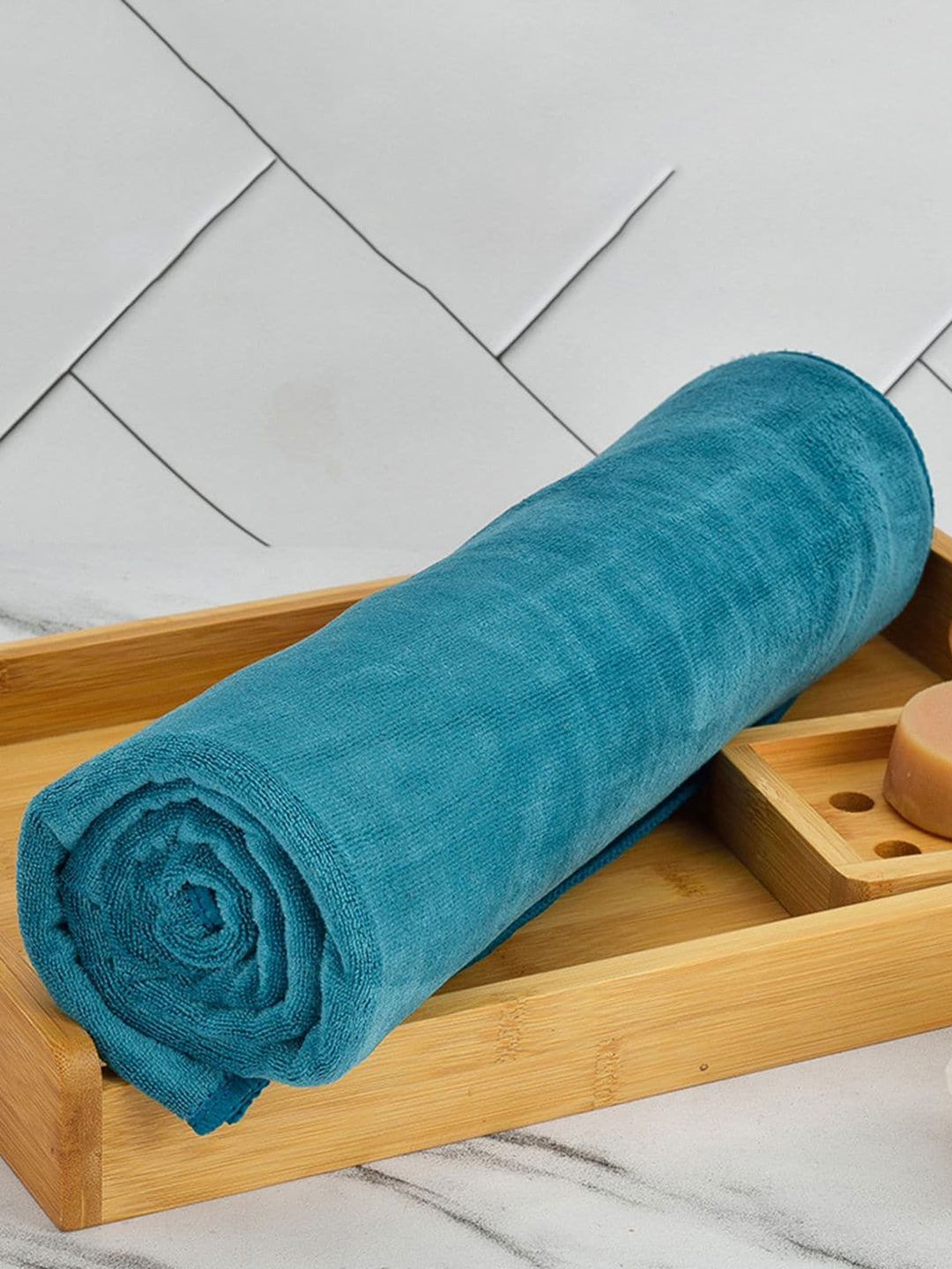 Black gold Blue 400 GSM Microfiber Quick Dry Bath Towels