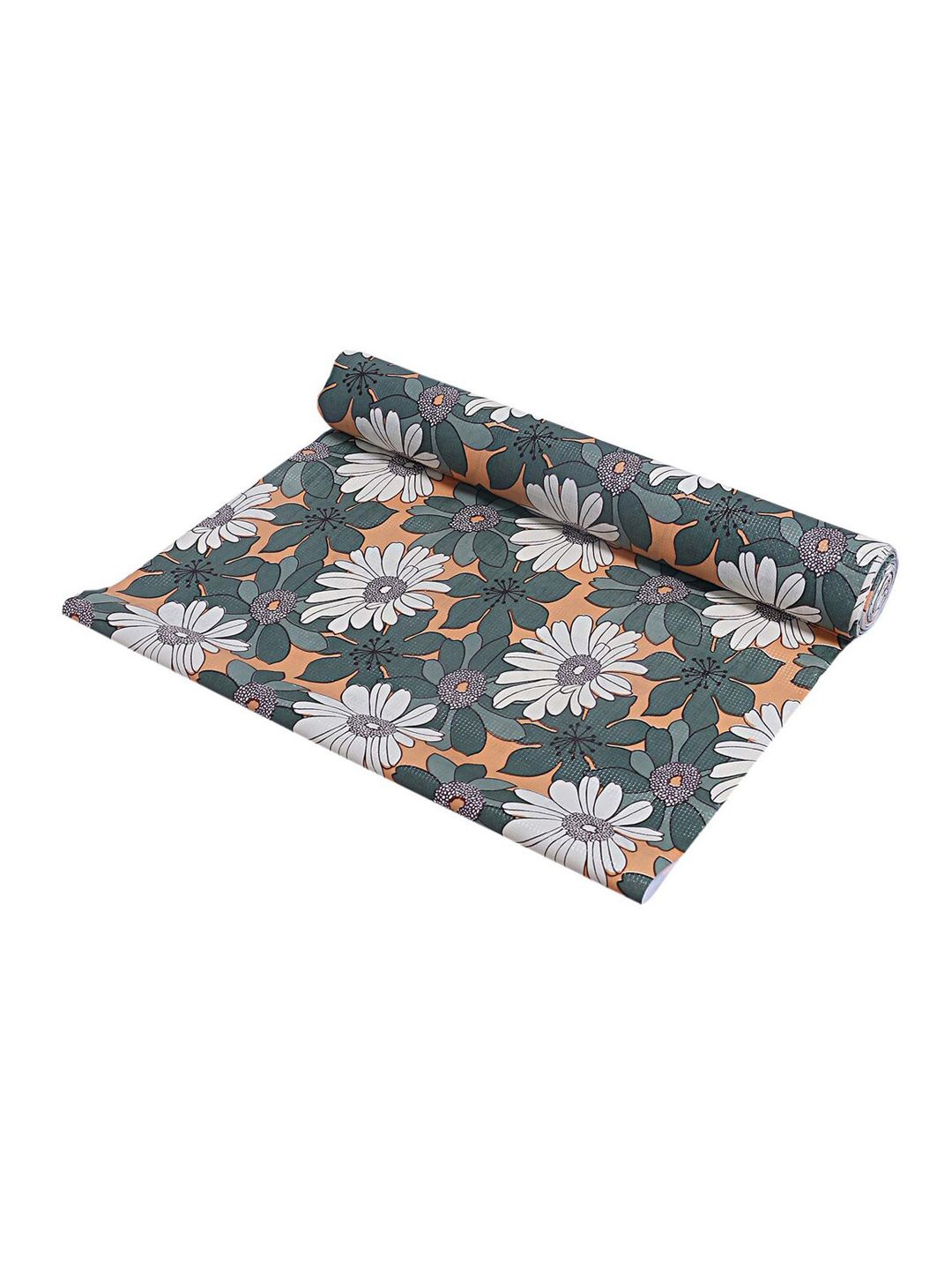 Kuber Industries Green Drawer Shelf Mat 10 Mtr Roll