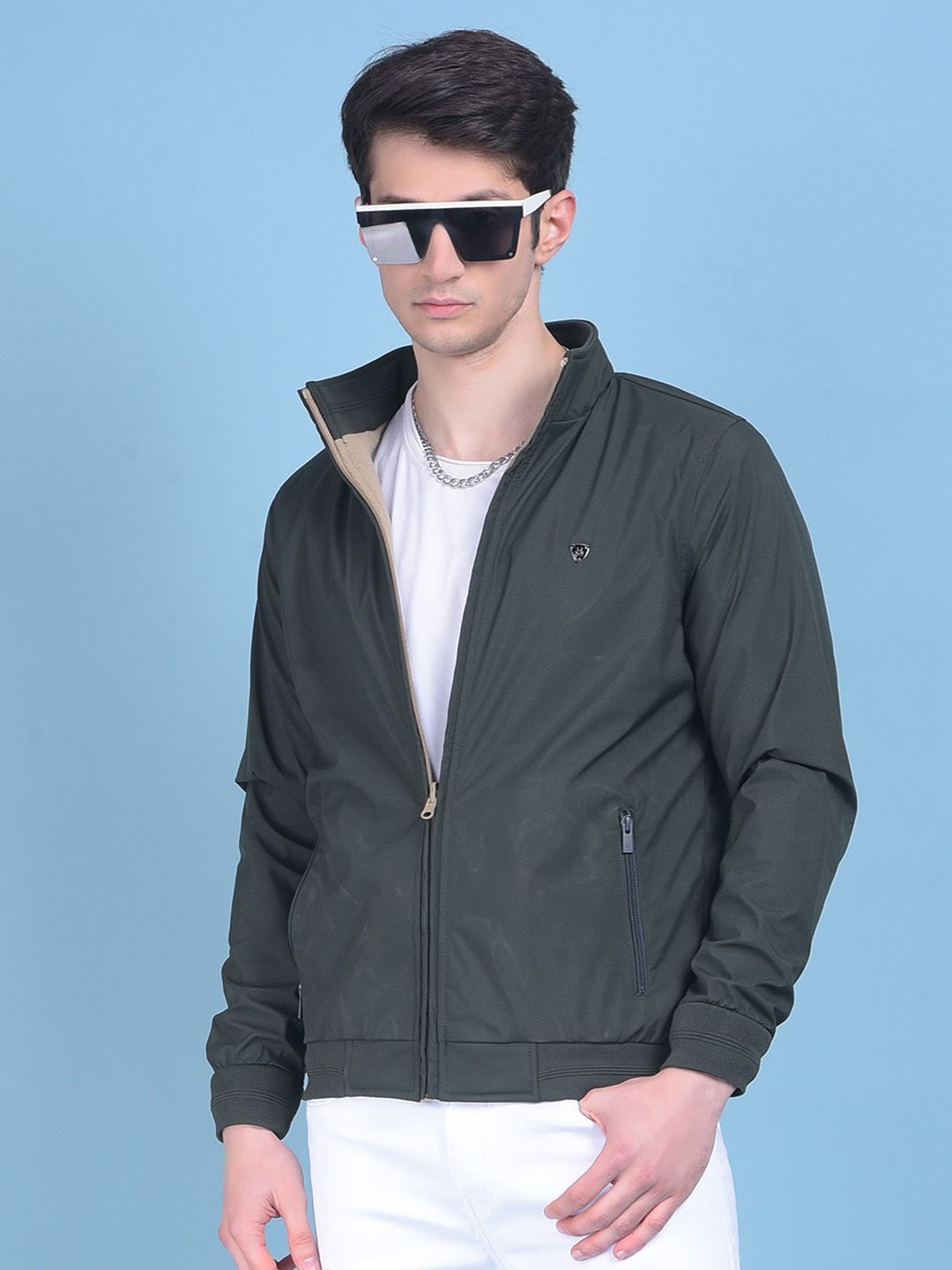 Crimsoune Club Colourblocked Reversible Bomber Jacket