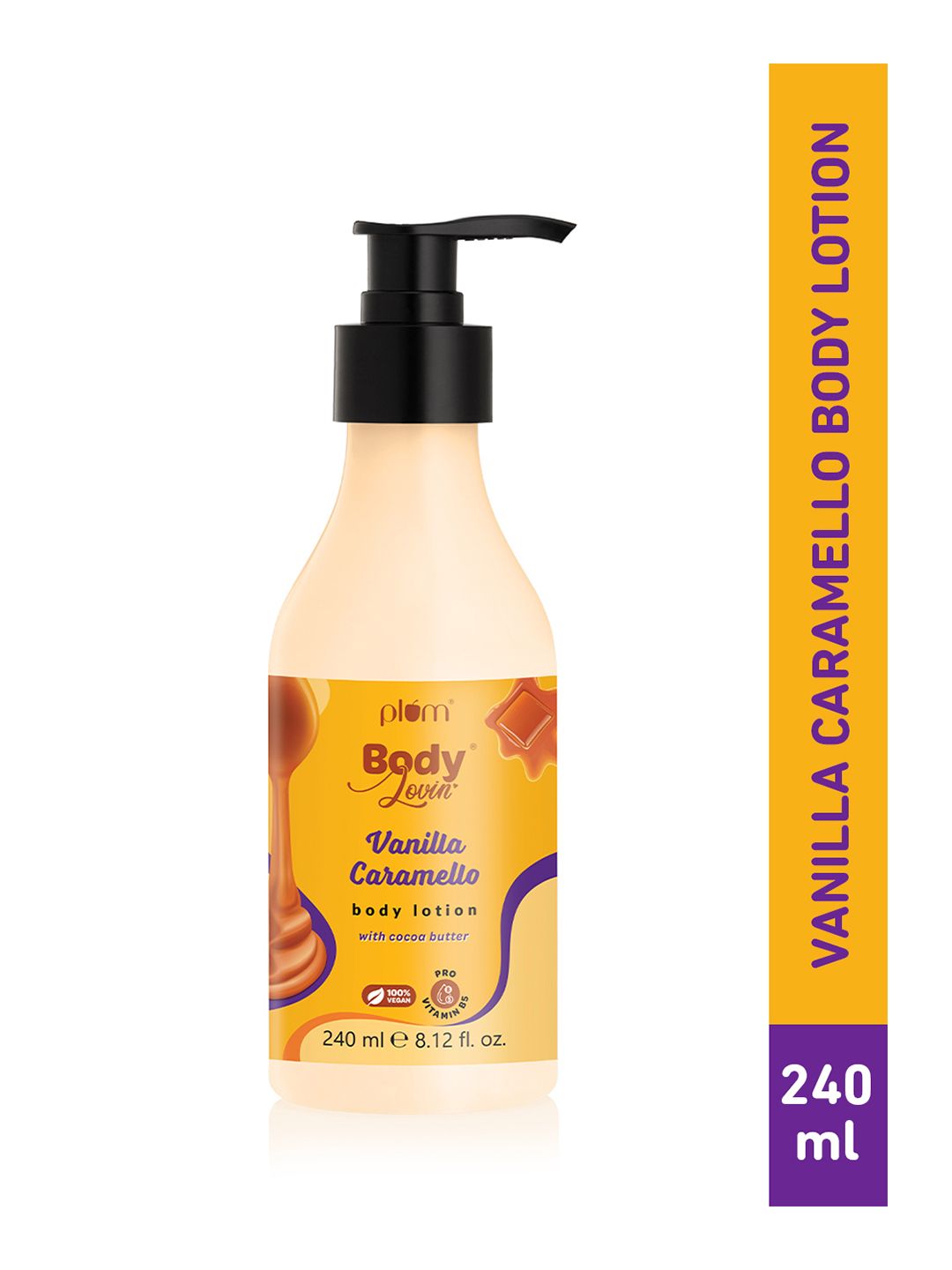 Plum BodyLoving Vanilla Caramello Body Lotion With Cocoa Butter & Vitamin B5 - 240ml