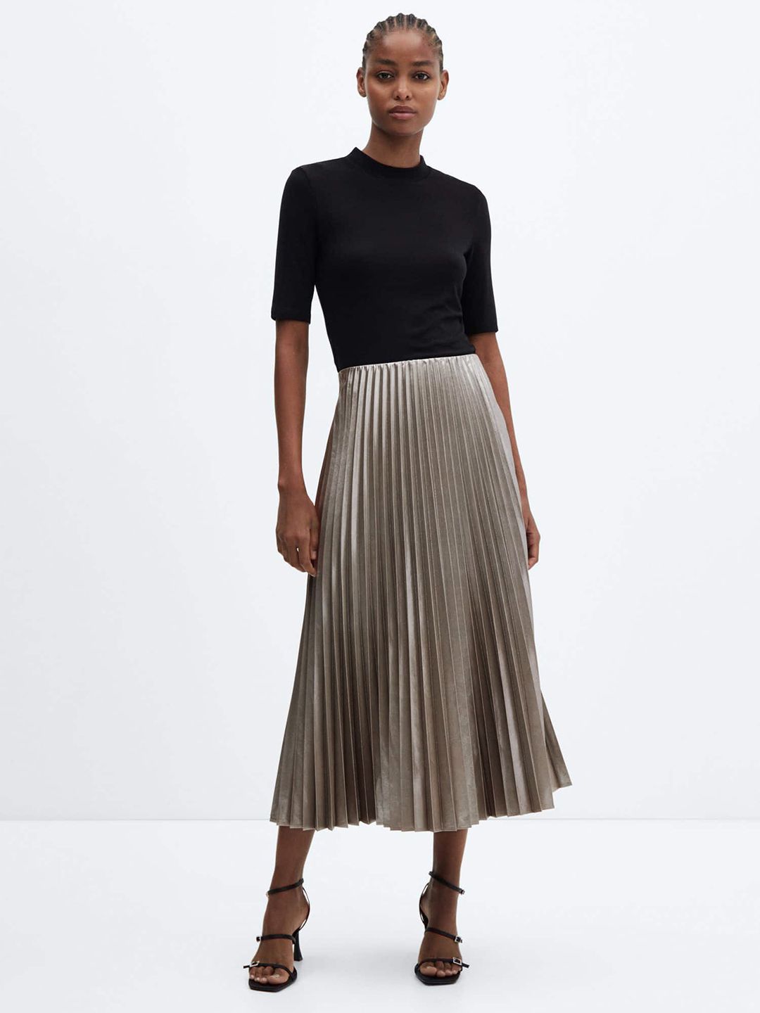 Buy MANGO Sheen Accordion Pleated Midi skirt - Skirts for Women