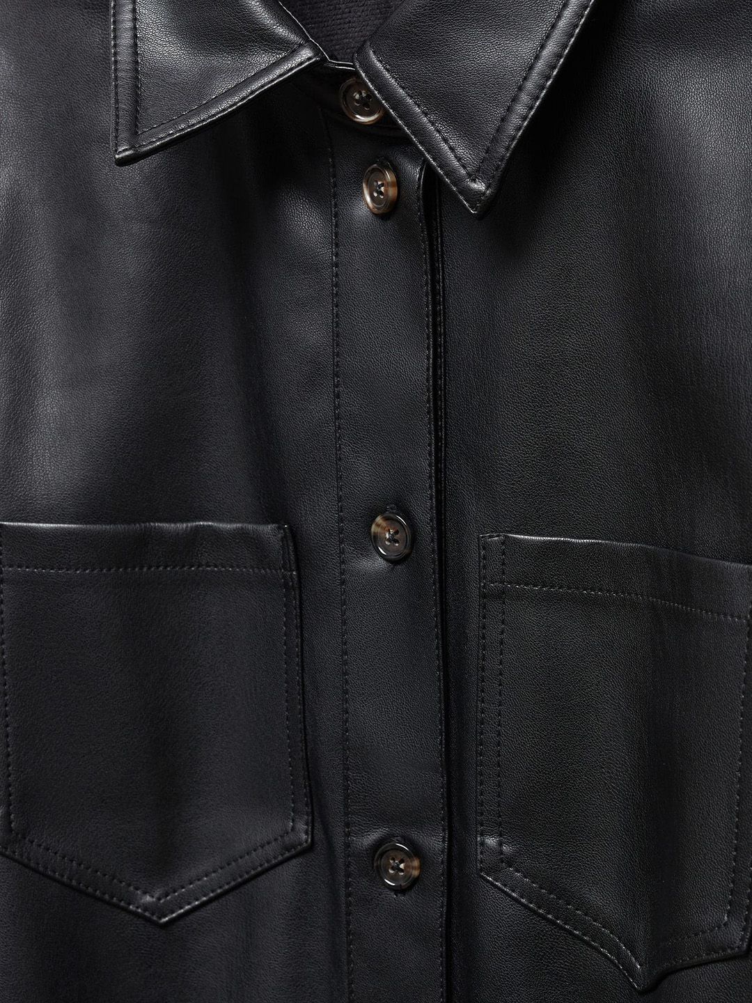 Buy MANGO Faux Leather Belted Shirt Dress - Dresses for Women 25377202 |  Myntra