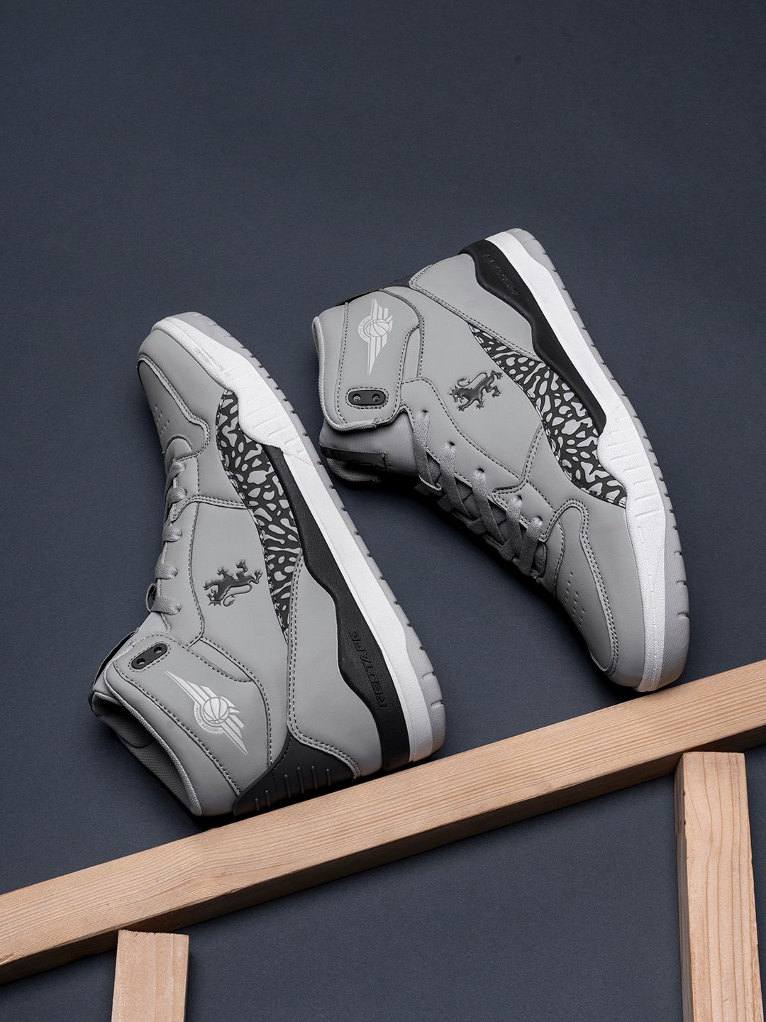 Buy Red Tape Men Mid Top Colourblocked Sneakers - Casual Shoes for