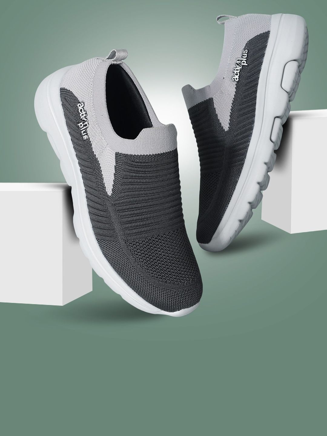 Action Men Textured Slip-On Sneakers