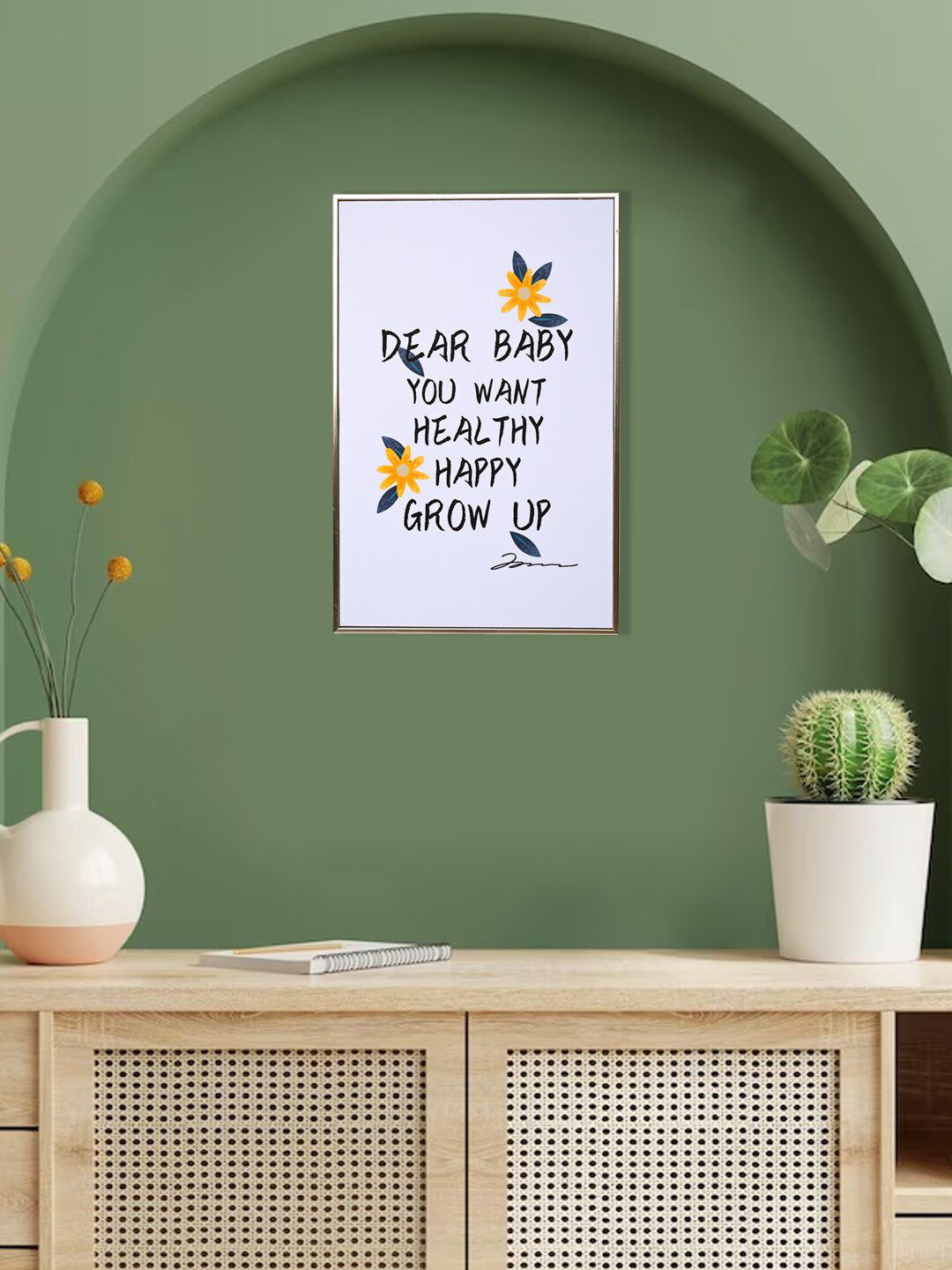 MARKET99 White & Black Quotes Pattern Rectangle Shape Painting Wall Art