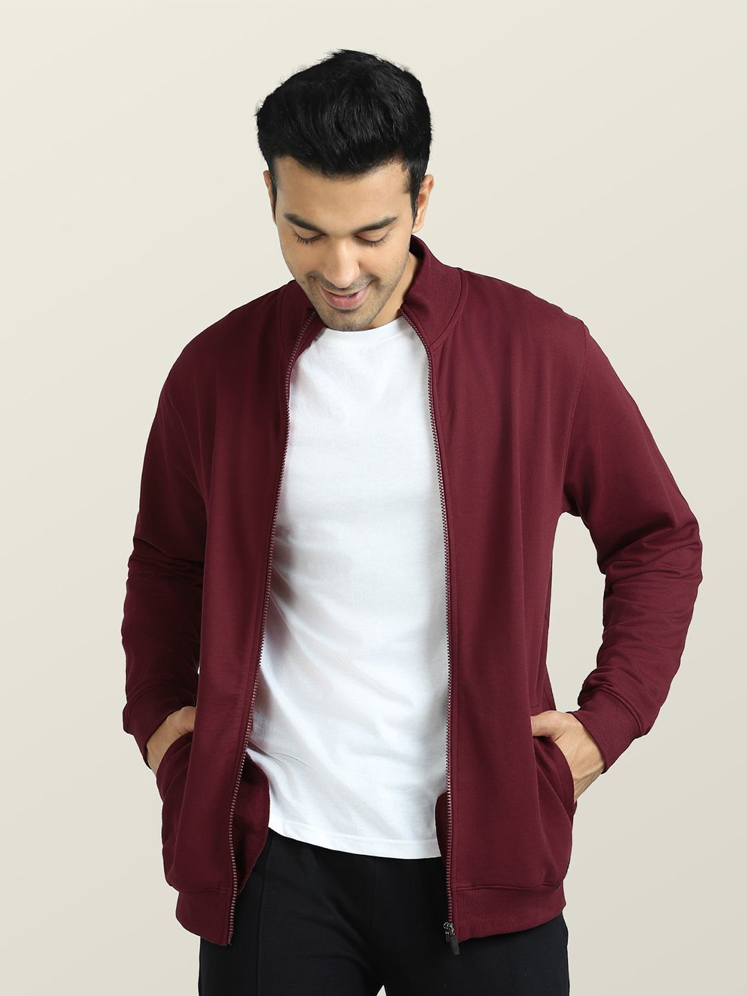 XYXX Men Regular Fit Solid Zip Up Jacket