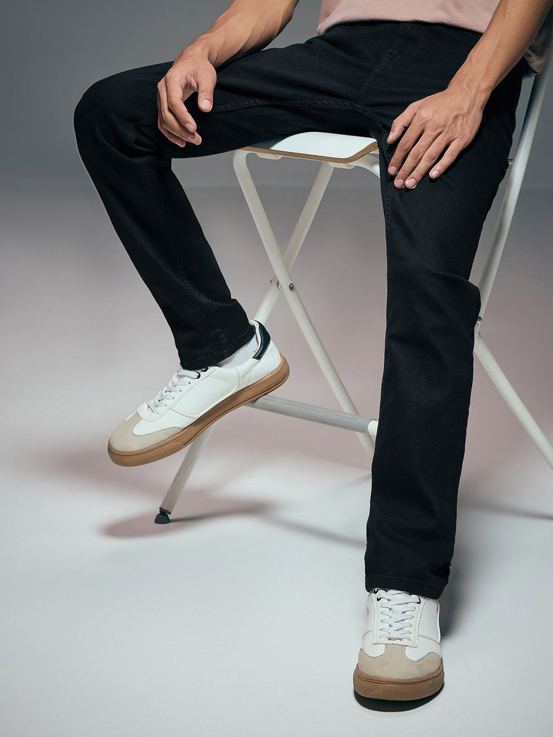 Flying Machine Men Slim Tapered Fit Mid-Rise Clean Look Stretchable Jeans