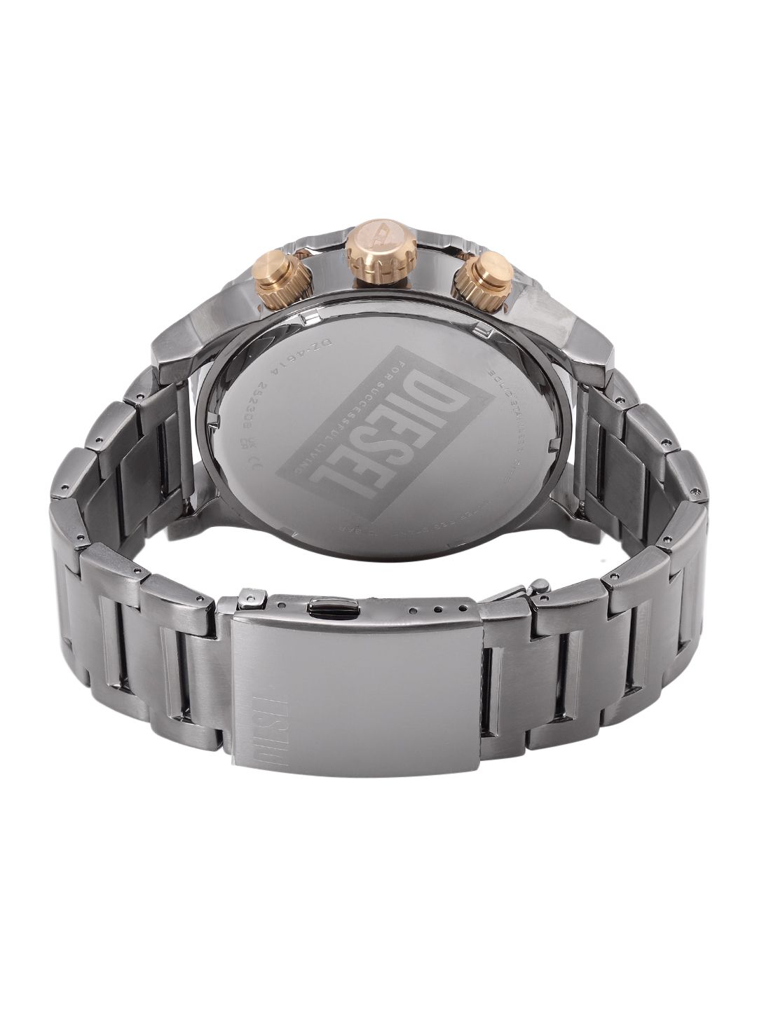 DIESEL Cronografo Uomo Double Down 2.0 DZ4614 – 51 Mm, Bracciale Acciaio Color Canna Di Fucile, Impermeabile 100m