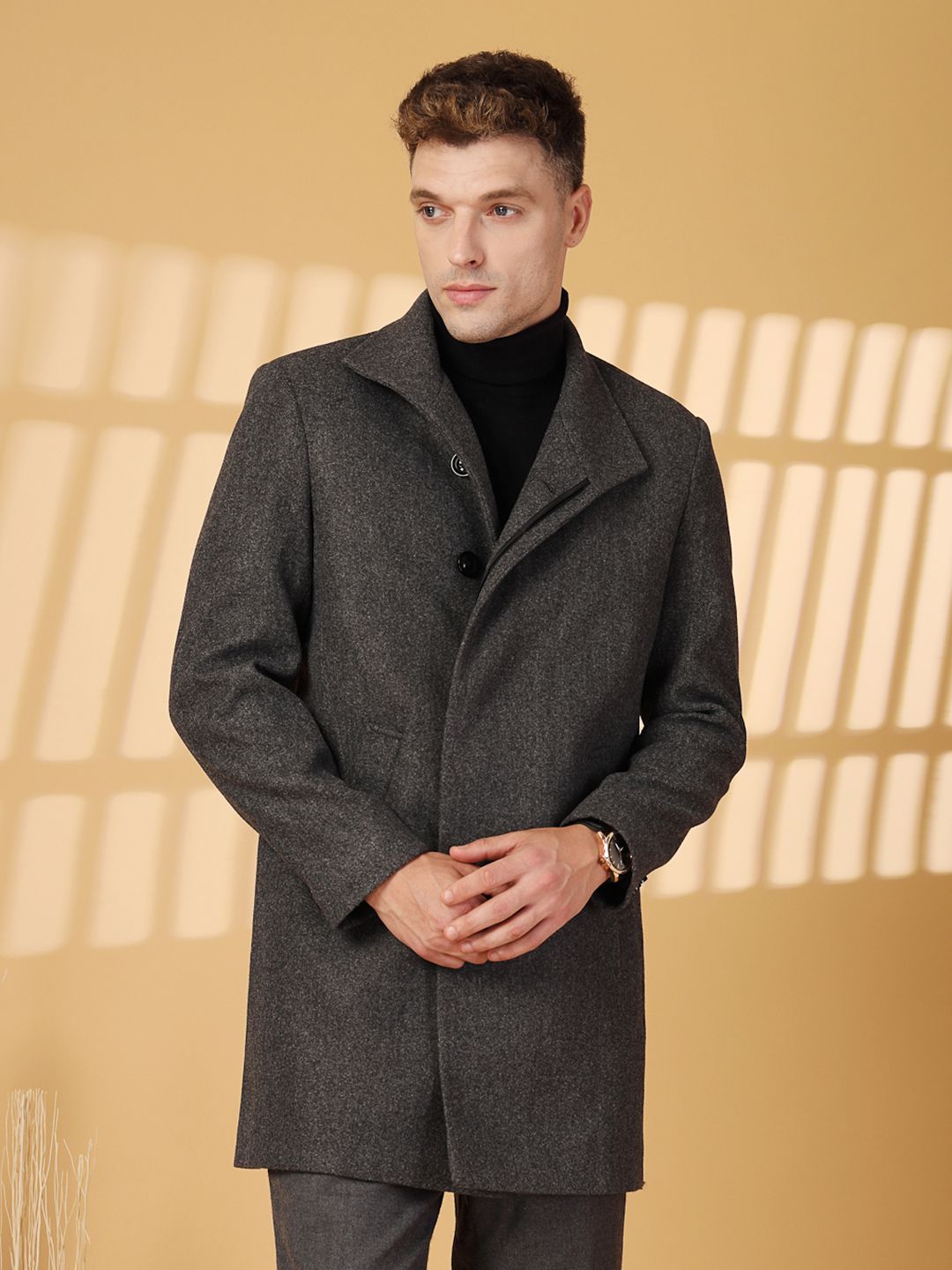 COOTIE 12AW Wool Check Field Jacket Sサイズ Buy CHKOKKO Wool Single-Breasted Regular Fit Tweed Coat - Coats