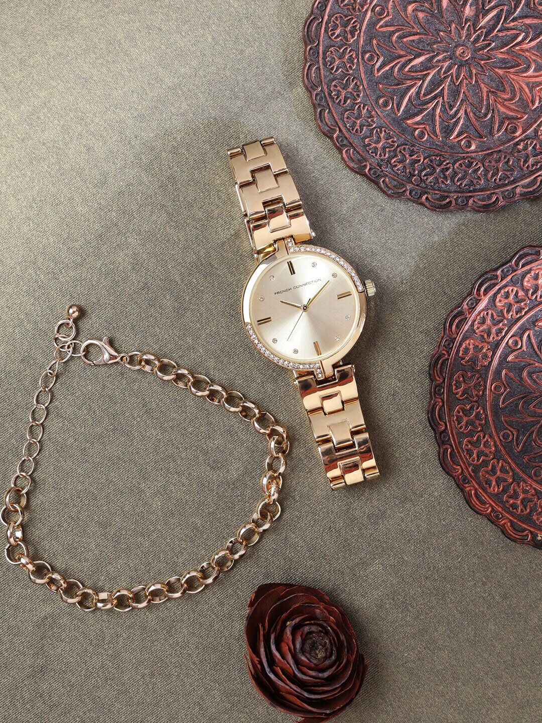 French Connection French Connection Women Watch Gift Set FCW04GM