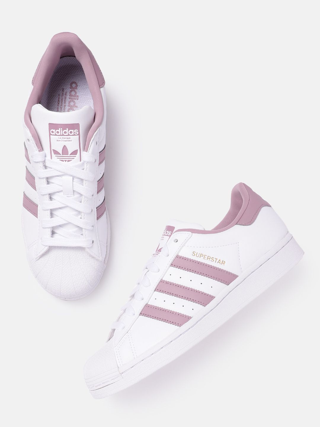 Buy ADIDAS Originals Women Striped Superstar Sneakers with Perforated  Detail - Casual Shoes for Women 25422738 | Myntra