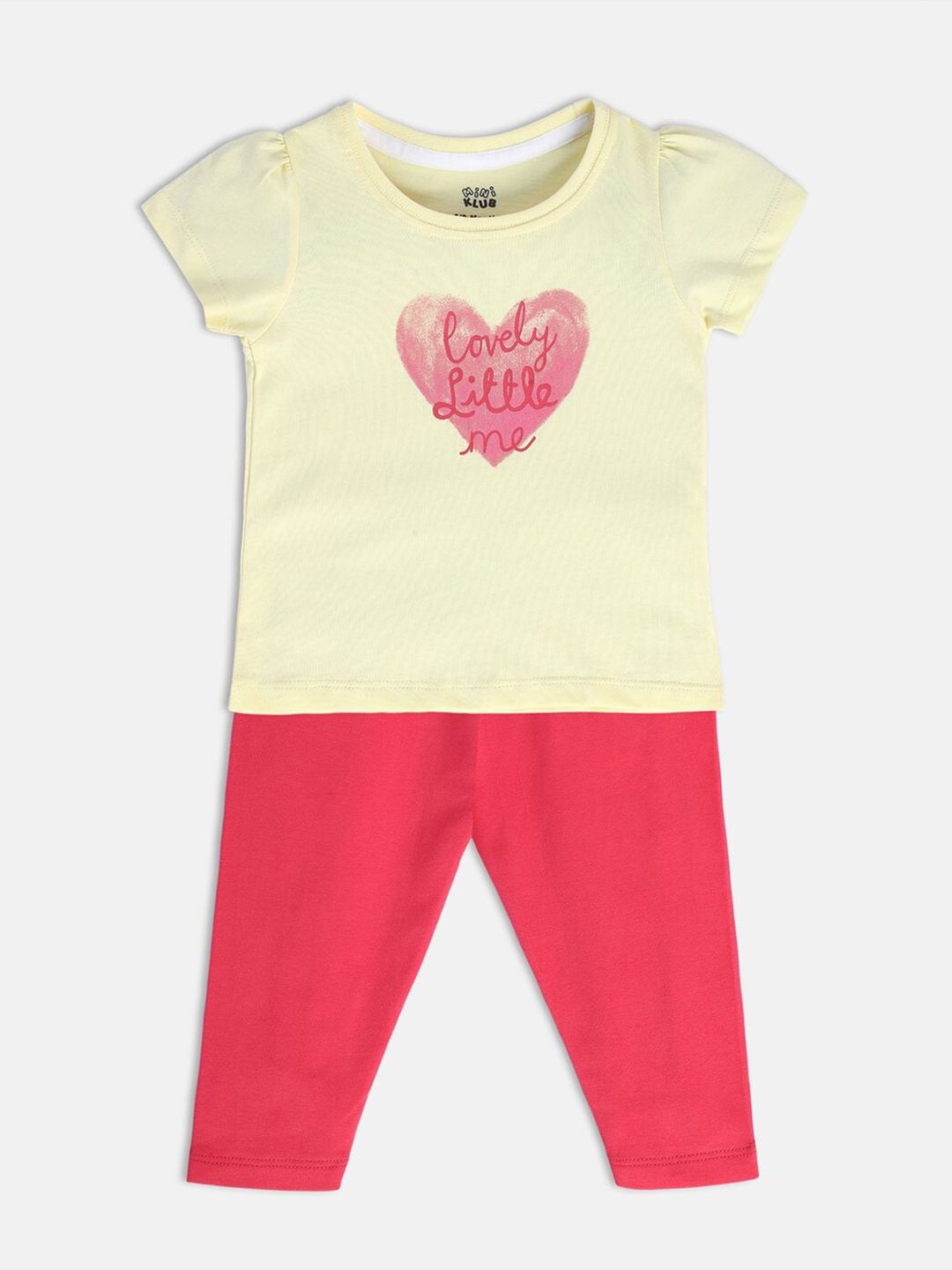 MINI KLUB Girls Printed T-shirt with Trousers