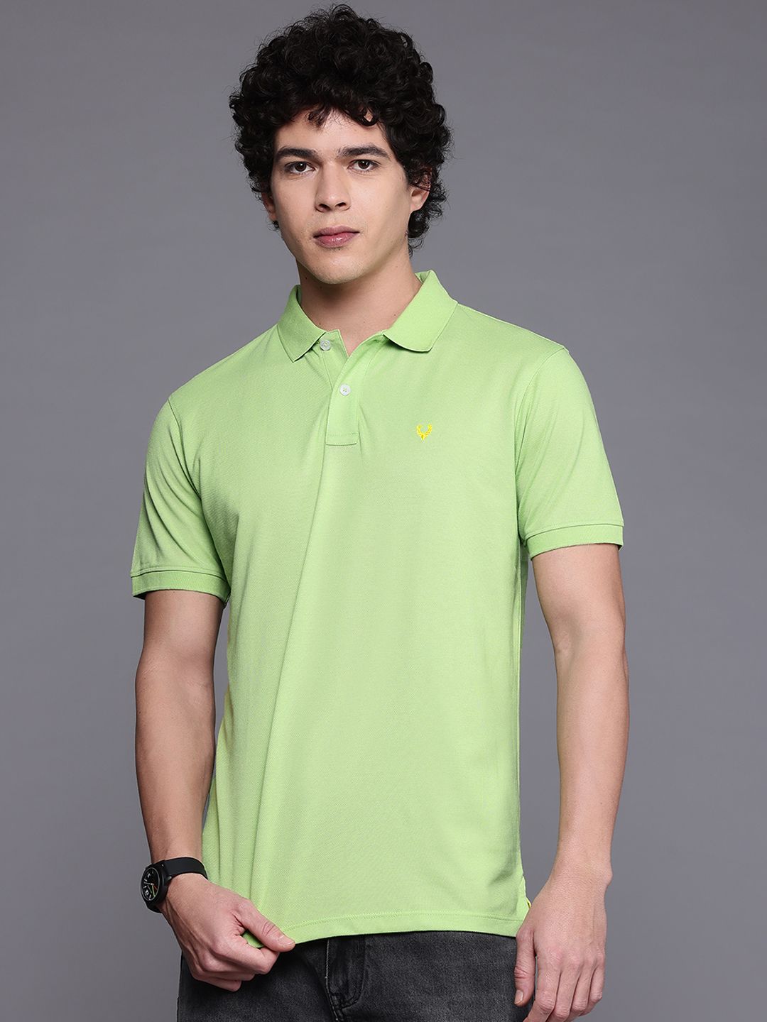 Allen Solly Solid Polo Collar T-shirt