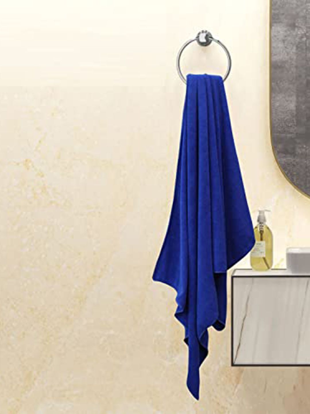 Lushomes Blue Microfibre 300GSM Quick Dry Bath Towel
