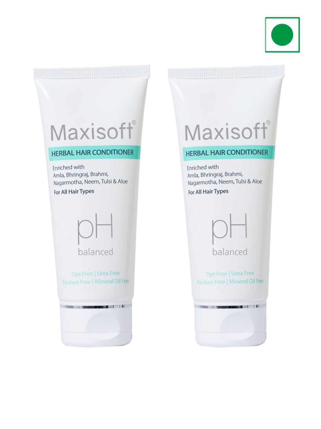 Maxisoft Set of 2 pH Balanced Herbal Hair Conditioner with Amla & Bhringraj - 100 ml each