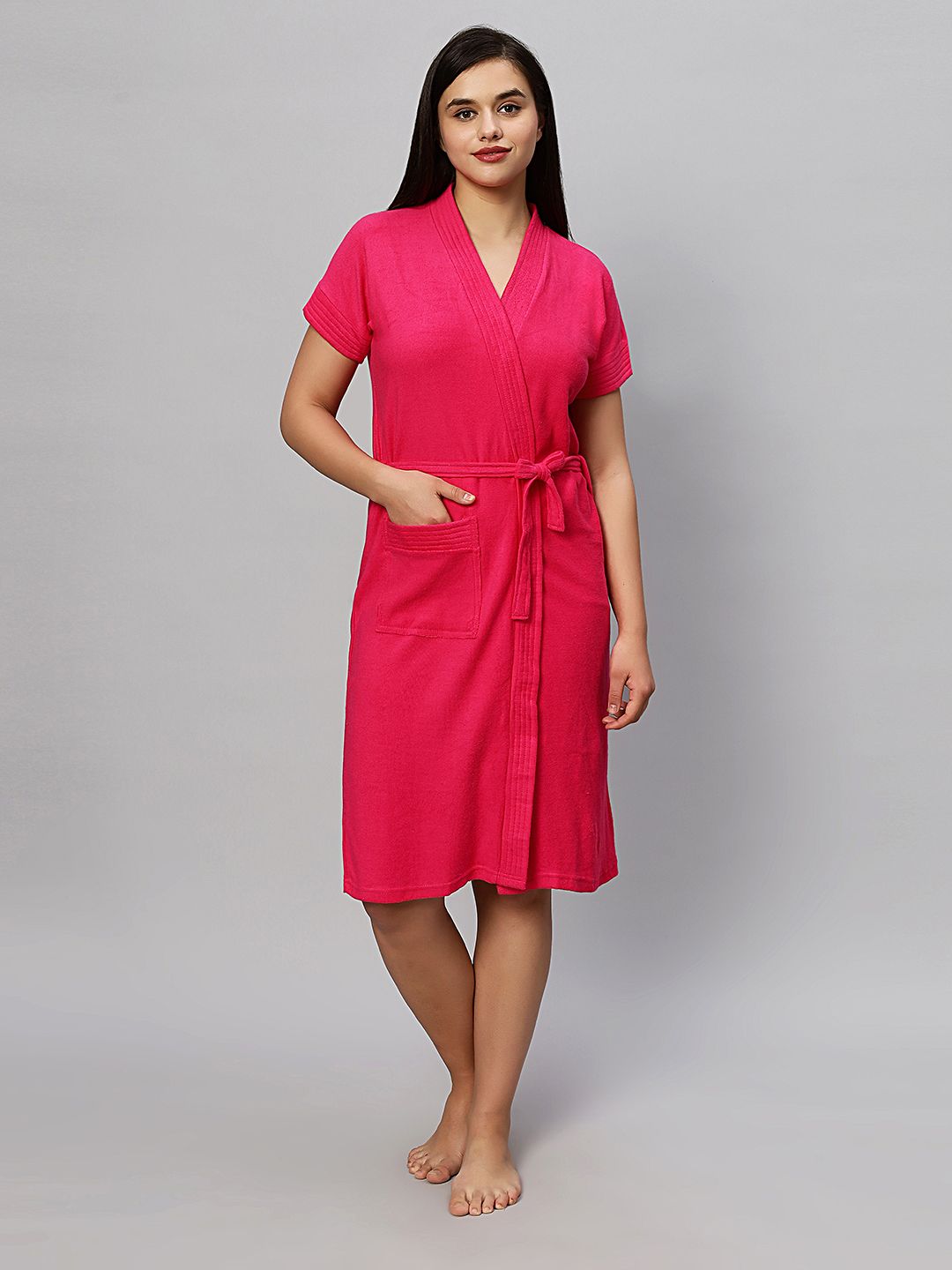 LacyLook Half Sleeved Bath Robe