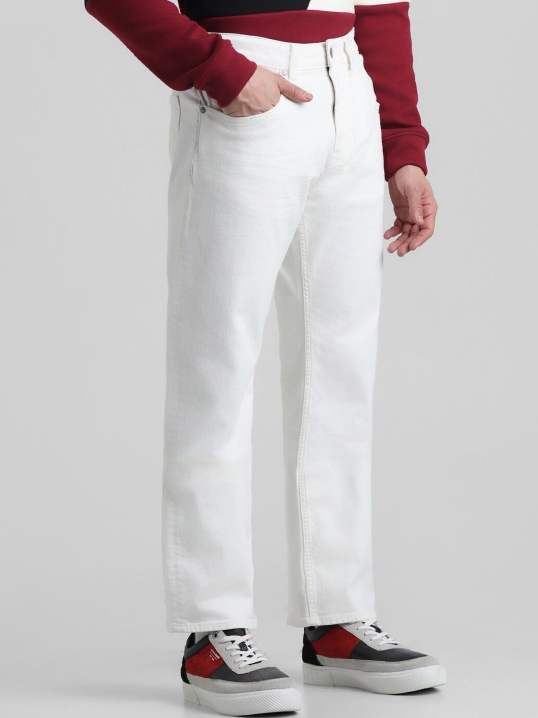 Bootcut Fit Clean Look Stretchable Jeans