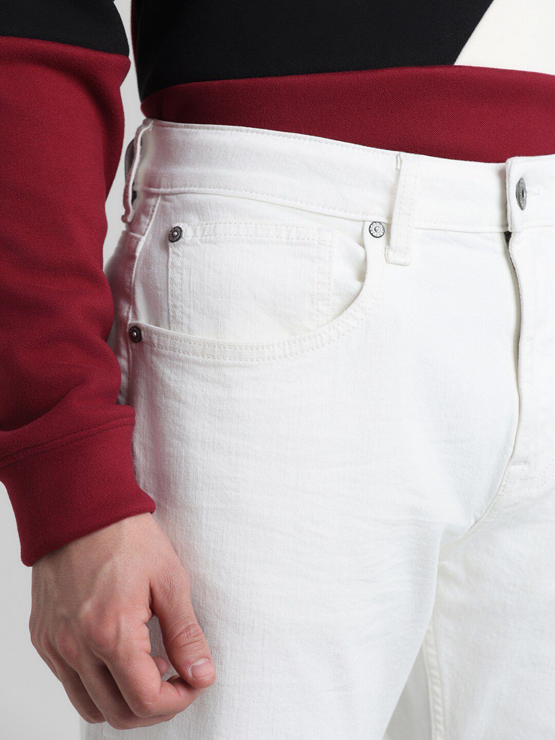 Bootcut Fit Clean Look Stretchable Jeans