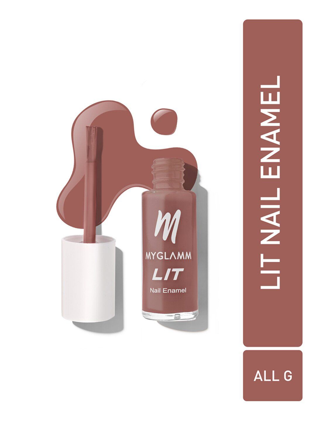 MyGlamm LIT Long Lasting Nail Enamel 7ml - All G