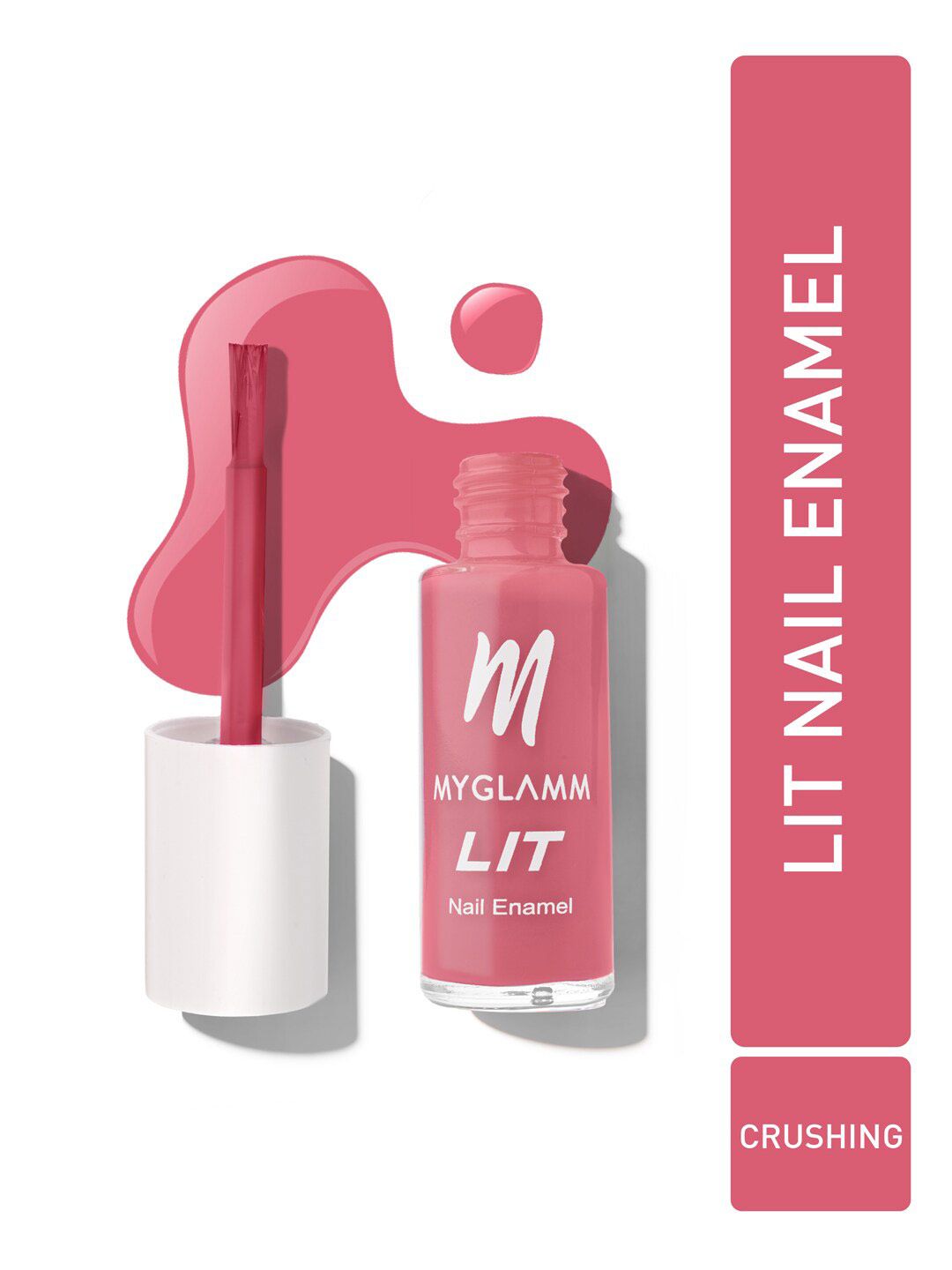 MyGlamm LIT Long Lasting Nail Enamel 7ml - Crushin