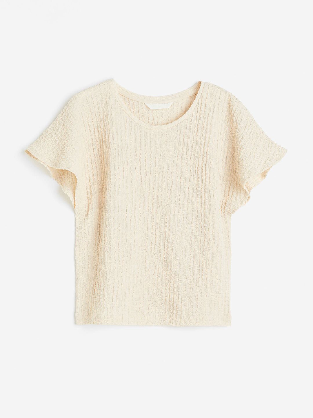 H&M Women Textured Jersey Top Price in India