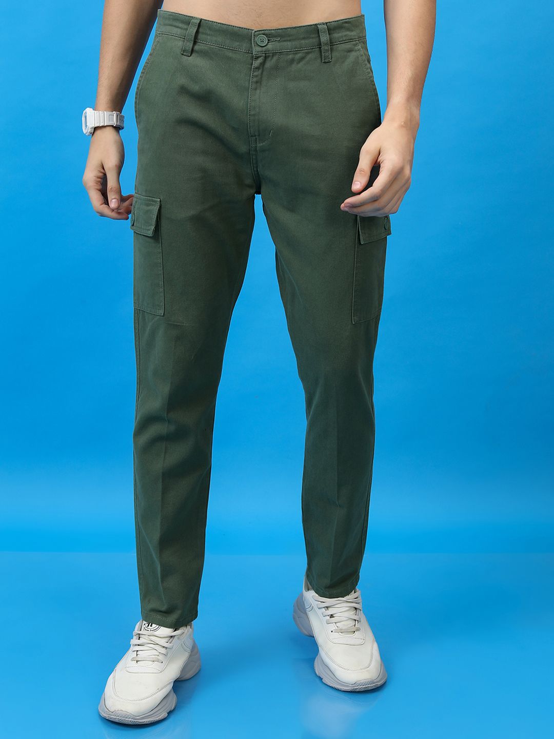 HIGHLANDER Men Regular Fit Cargo Trousers