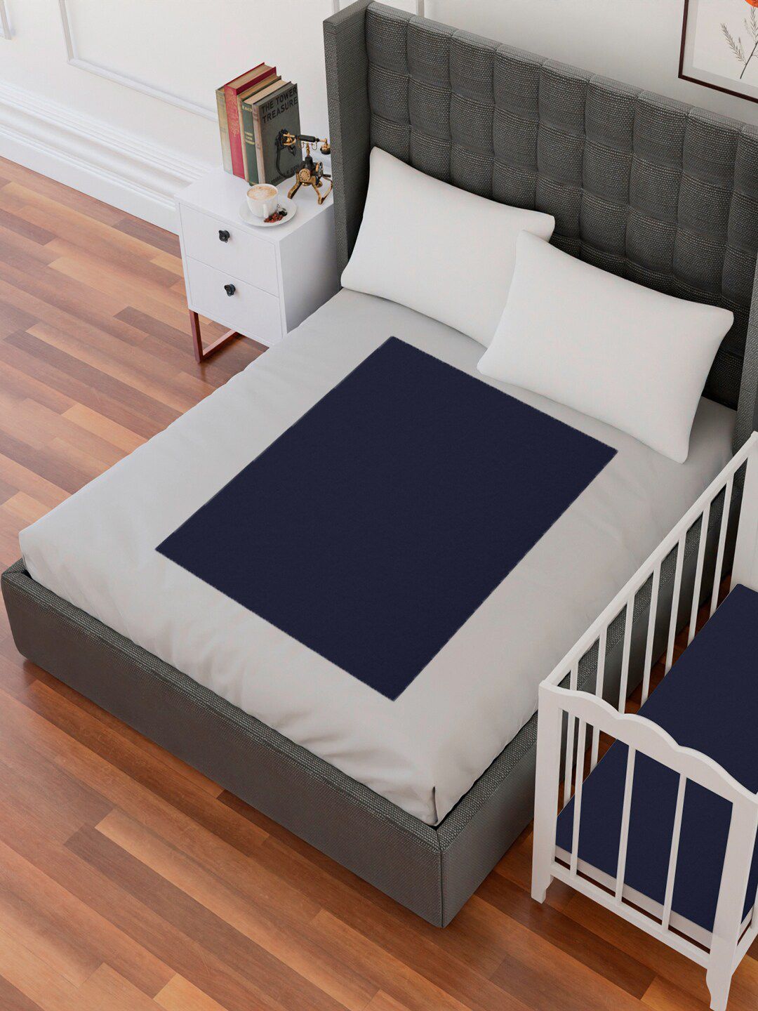 AVI Blue Waterproof Cotton Breathable Mattress Protector deal from myntra