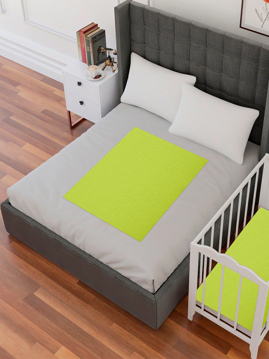 AVI Green Waterproof Cotton Baby Bed Protector Small Dry Sheet deal from myntra