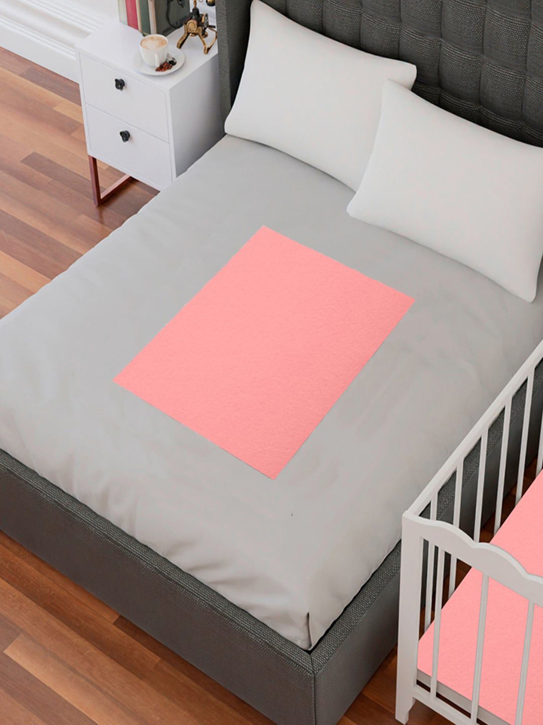 AVI Kids Pink Pure Cotton Waterproof Mattress Protector deal from myntra