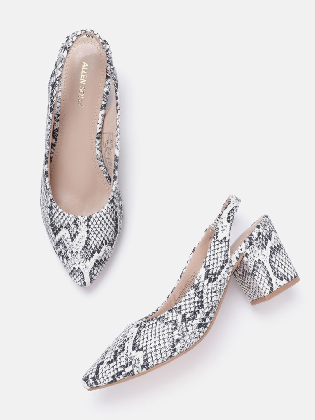 Allen Solly Women Pointed Toe Snakeskin Printed Pumps