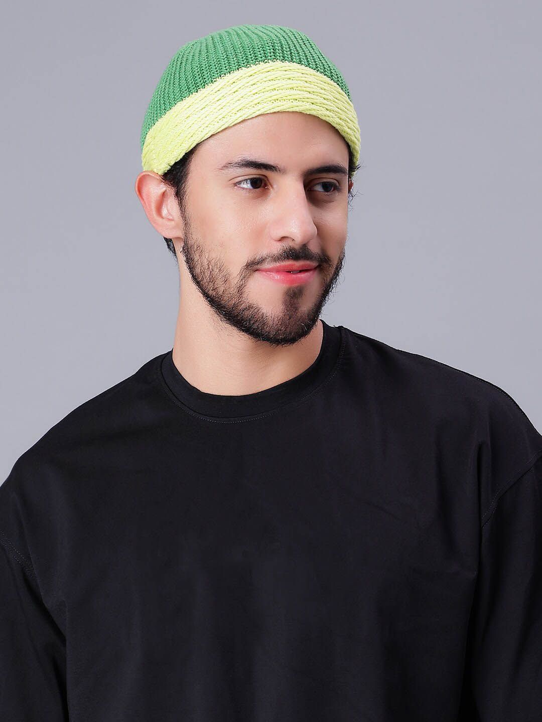 Bharatasya Men Knitted Cotton Beanie