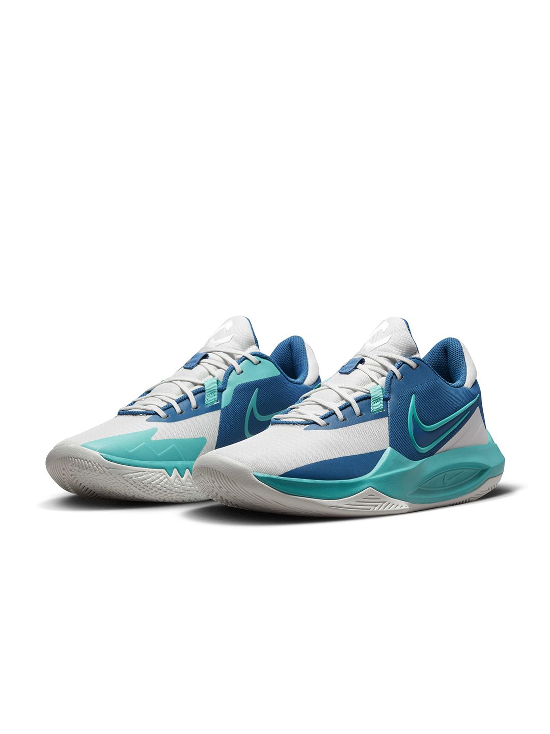 blue and grey nike basketball shoes