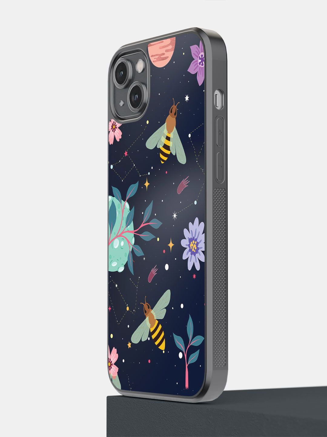 macmerise Space Bees iPhone 14 Plus Bumper Case