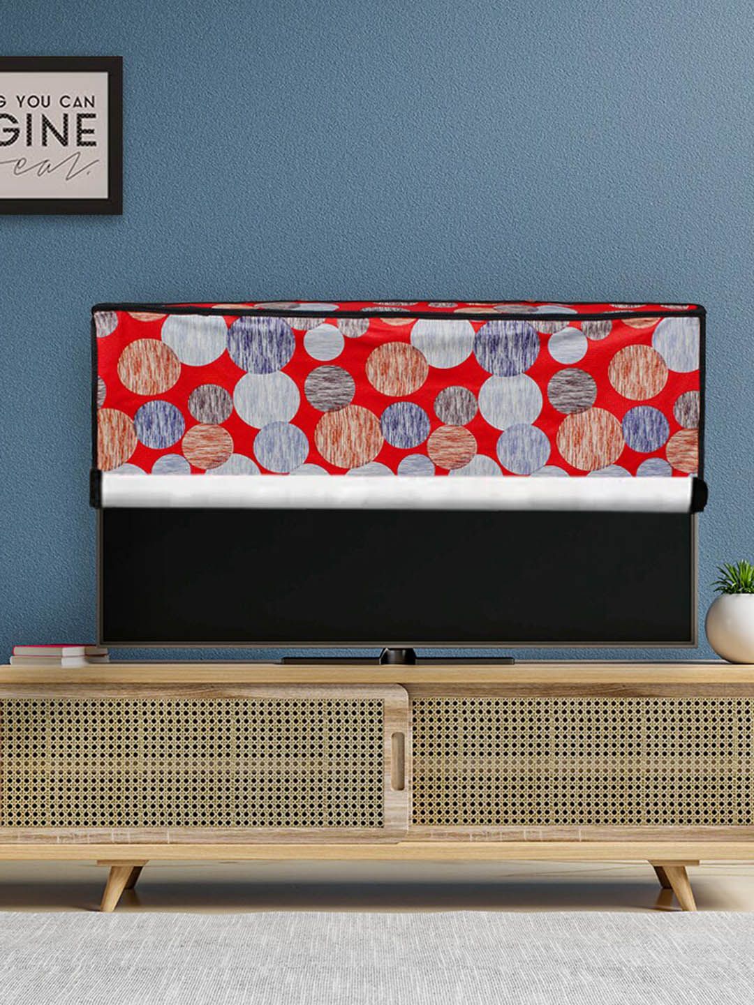 DREAM CARE Transparent & Printed Flap - 43 Inch LED TV Cover, Waterproof LED TV Protector