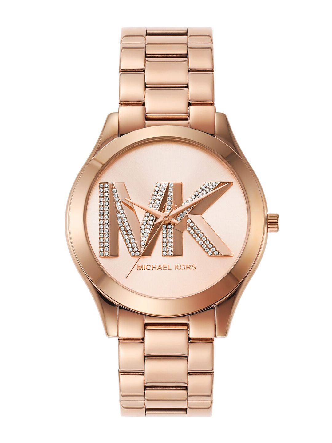 Michael Kors Michael Kors Women Dial & Stainless Steel Bracelet Style Straps Analogue Watch