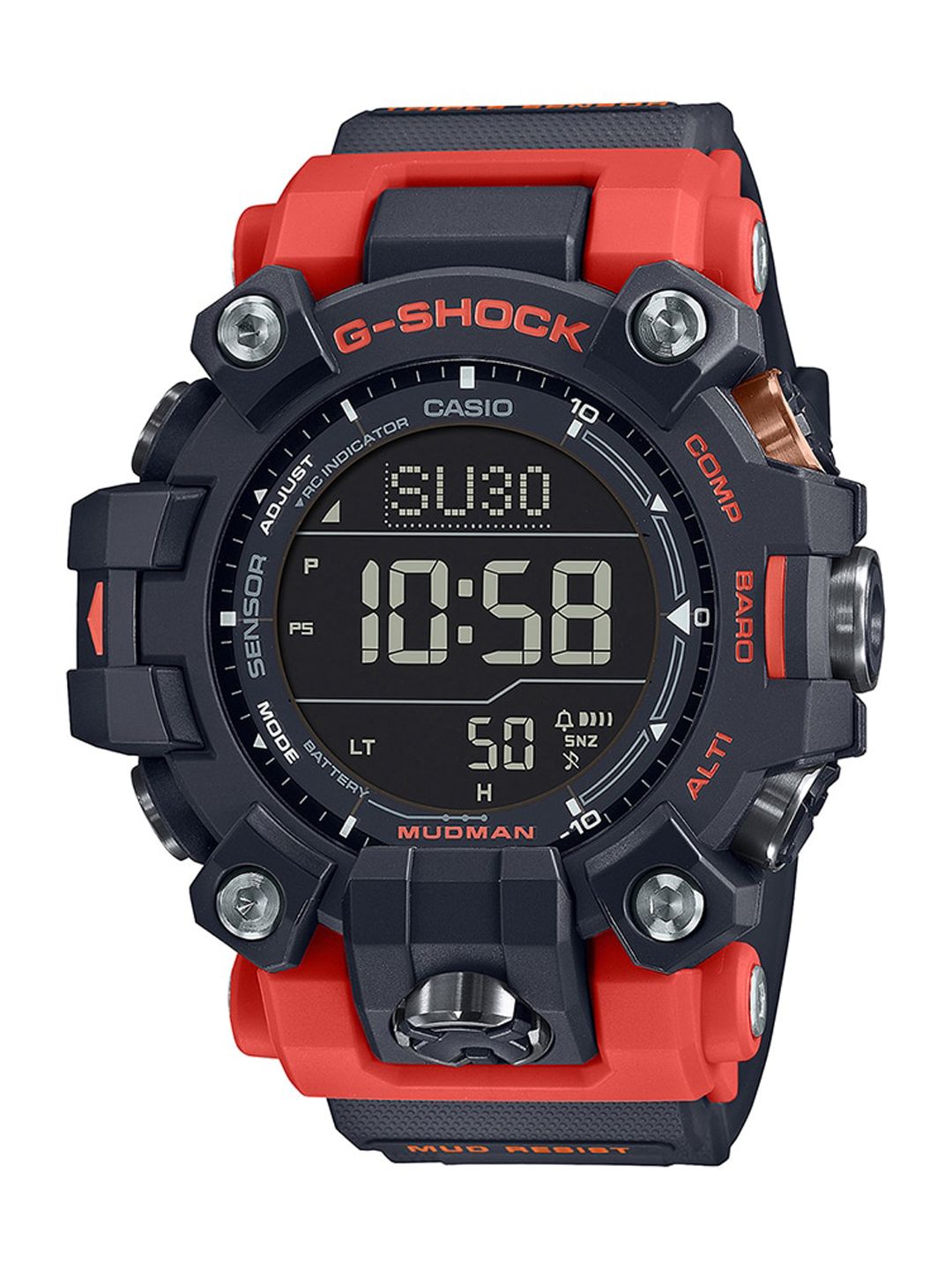Buy CASIO Men G-Shock GW-9500-1A4DR Digital Dial Red Resin Strap