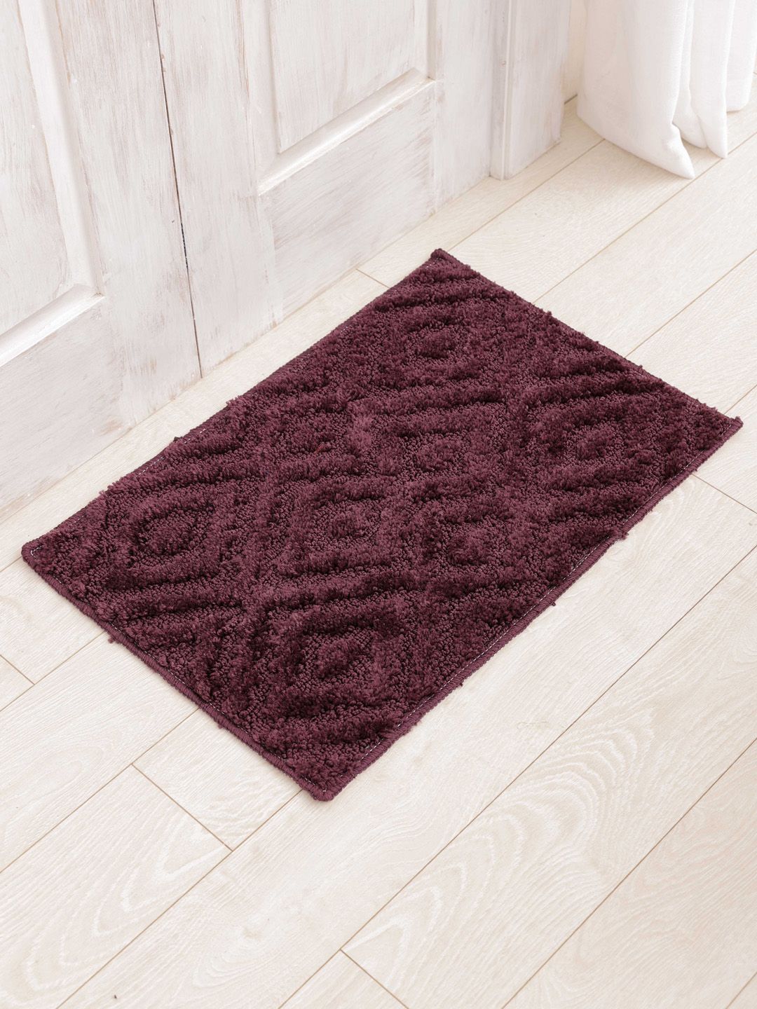 Ariana Purple 1600 GSM Microfiber Anti-Skid Bath Mat