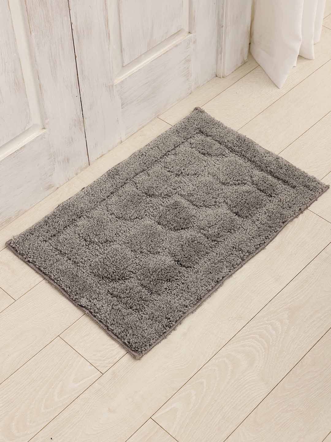 Ariana Grey Microfiber 1600 GSM Anti-Skid Bath Mats